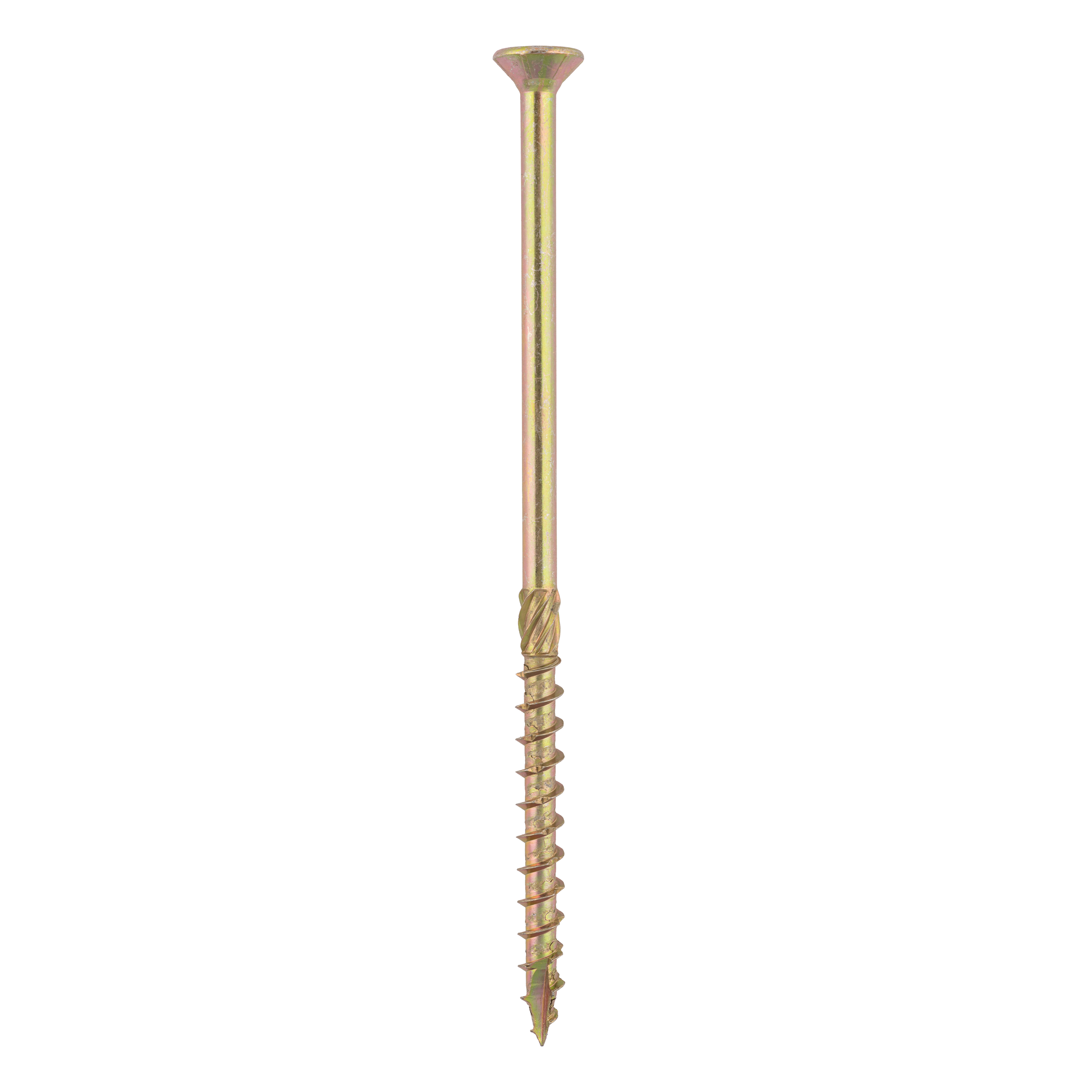 Holzbauschrauben Senkkopf TORX Teilgewinde - CS | 10 x 200 mm | gelb verzinkt | 50 Stk. TORX CS konische Zimmermannsschrauben fĂŒr Holz, 10x200 mm, Gold, 50 Stk., 10x200 mm.