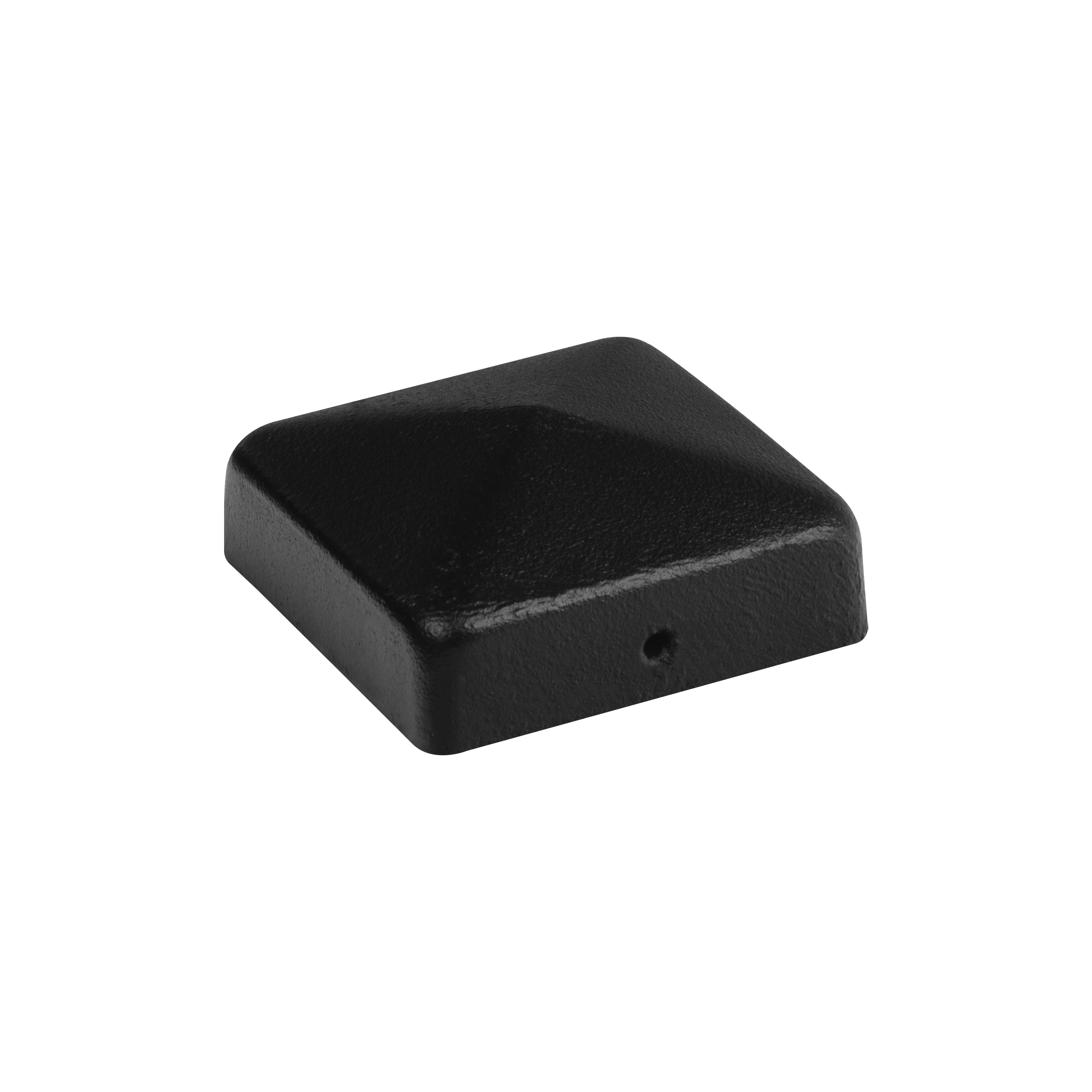 Pfostenkappe Pfostenabdeckung Kappen für Vierkantpfosten - DK | 70x70 mm | schwarz Vordach für DK-Vierkantpfosten, 70x70 mm, schwarz, 70x70x1,0 mm, DC01-Baustahl.