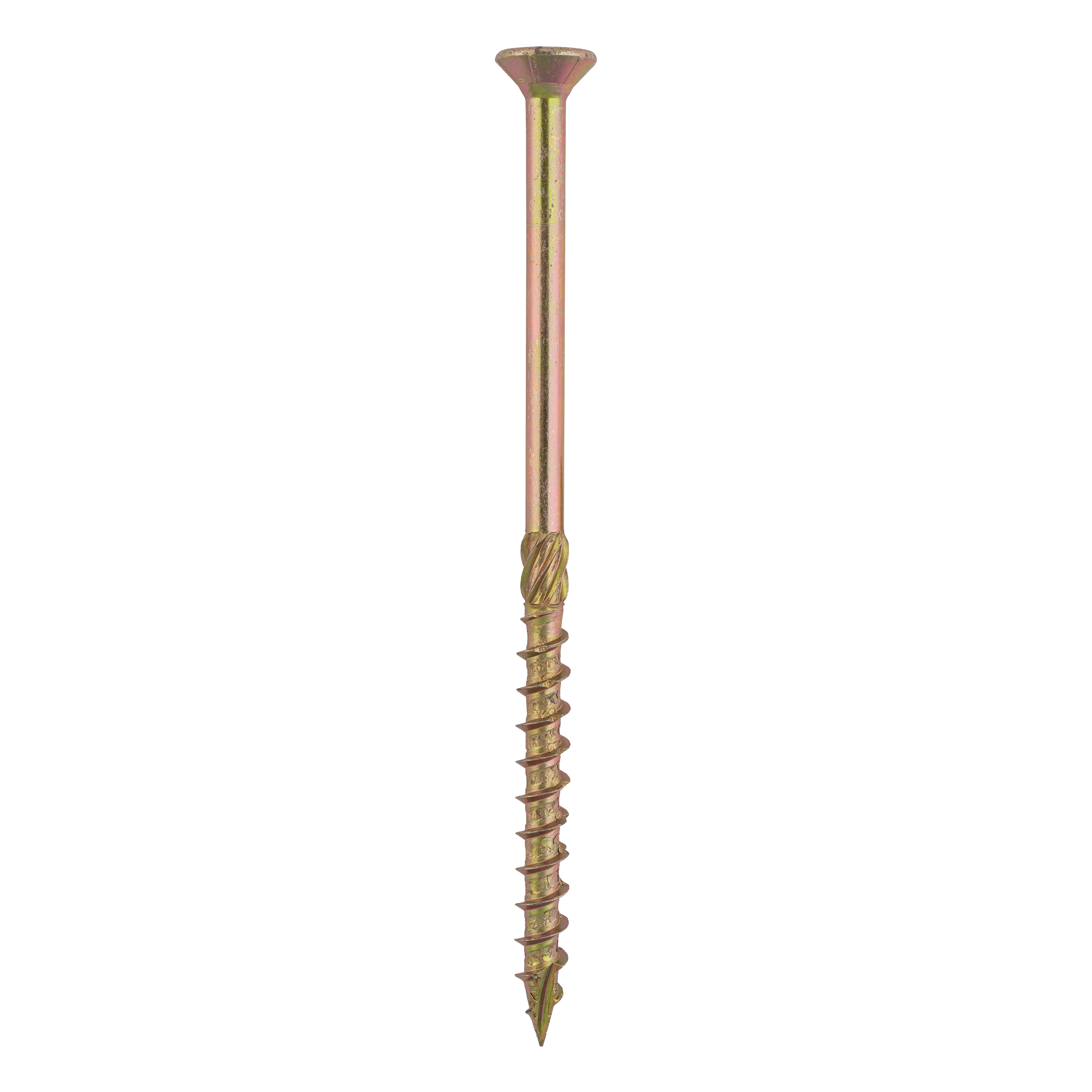 Holzbauschrauben Senkkopf TORX Teilgewinde - CS | 10 x 180 mm | gelb verzinkt | 50 Stk. TORX CS konische Zimmermannsschrauben fĂŒr Holz, 10x180 mm, Gold, 50 Stk., 10x180 mm.