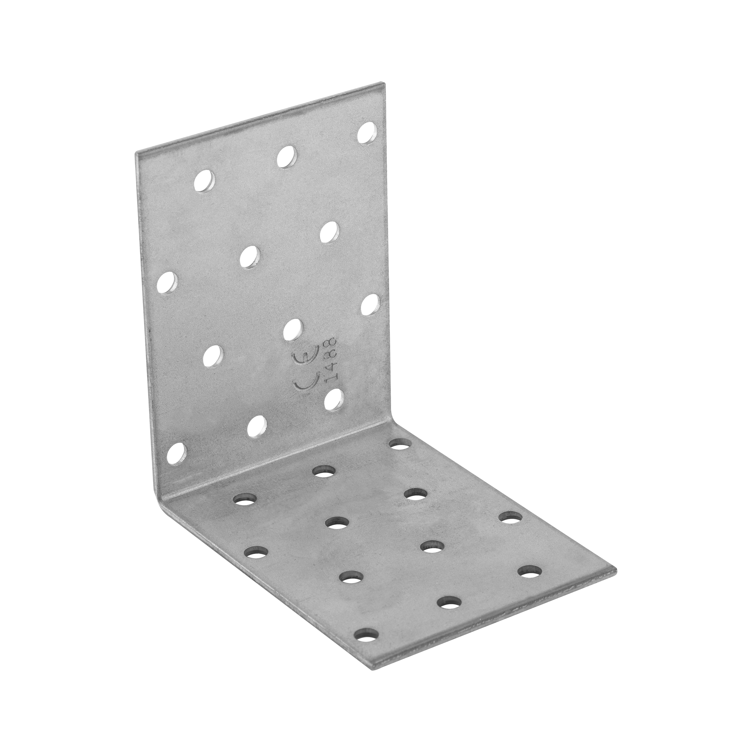 Montagewinkel universal Winkelverbinder feuerverzinkt - KM 8 | 80x80x60 mm | 20 Stück Universal-Stahlmontagewinkel KM 8, 80x80x60 mm, 20 Stk., 80x80x60x2,0 mm, DX51D-Baustahl, silber, im Elementset enthalten.