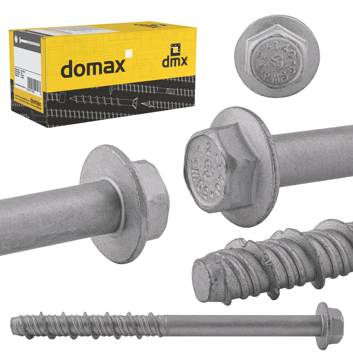 Śruby do betonu z łbem sześciokątnym - PBW | 12,5 x 85 mm | Srebrny | 20 szt Śruby do betonu z łbem sześciokątnym - PBW | 12,5 x 85 mm | Srebrny | 20 szt