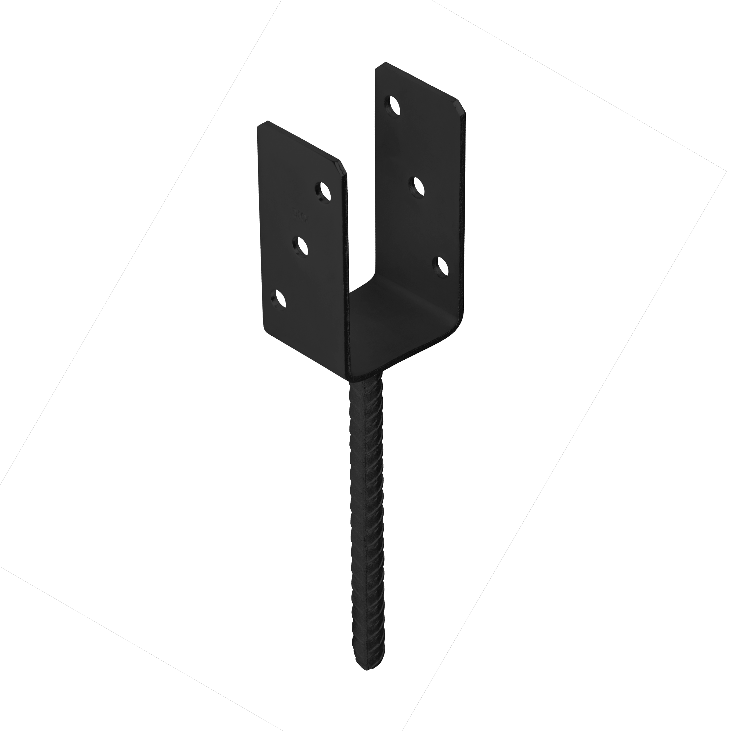 Podstawa słupa kotwa do betonu typ U - PS | 70 mm | Antracyt Podstawa słupa kotwa do betonu typ U - PS | 70 mm | Antracyt