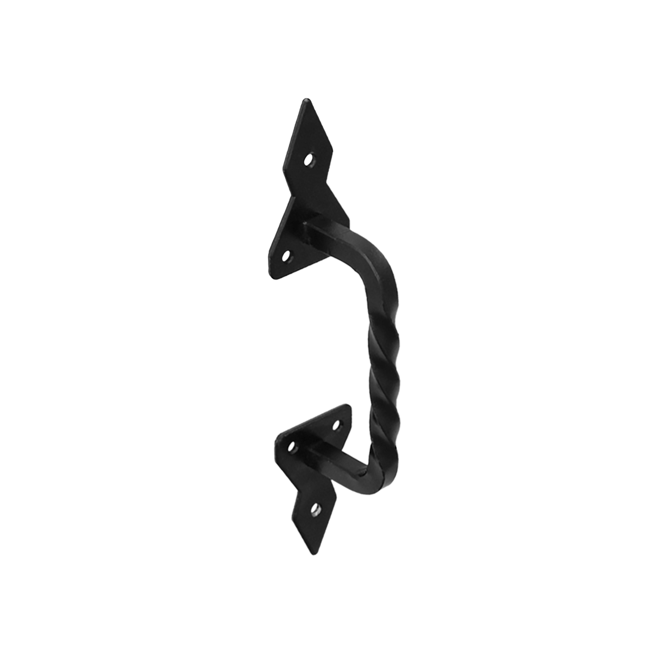 Uchwyt ozdobny metalowy do bramki furtki mebli - UZD  | Czarny | 270 mm