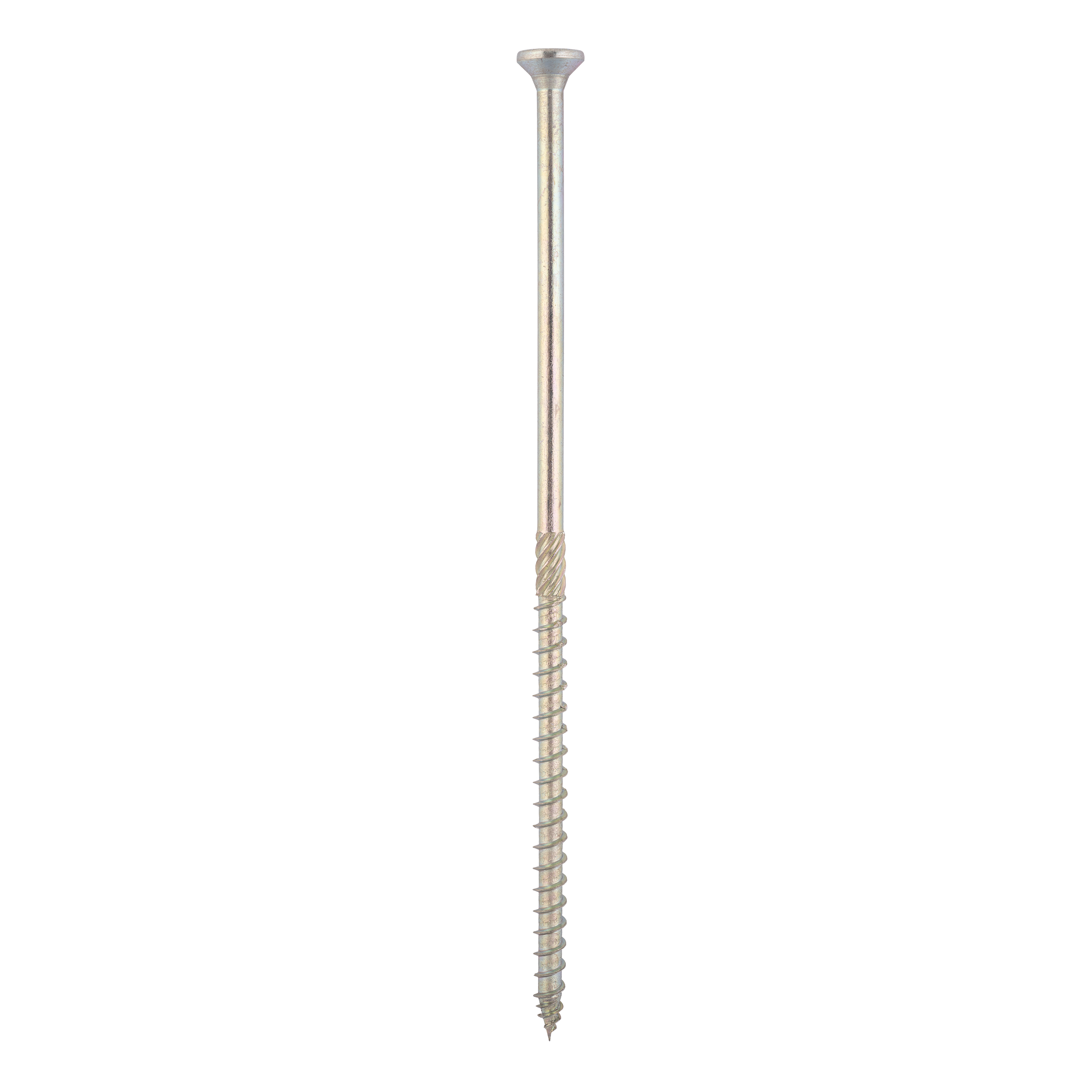 Wkręty ciesielskie do drewna stożkowe TORX - CS | 8 x 220 mm | Złoty | 50 szt