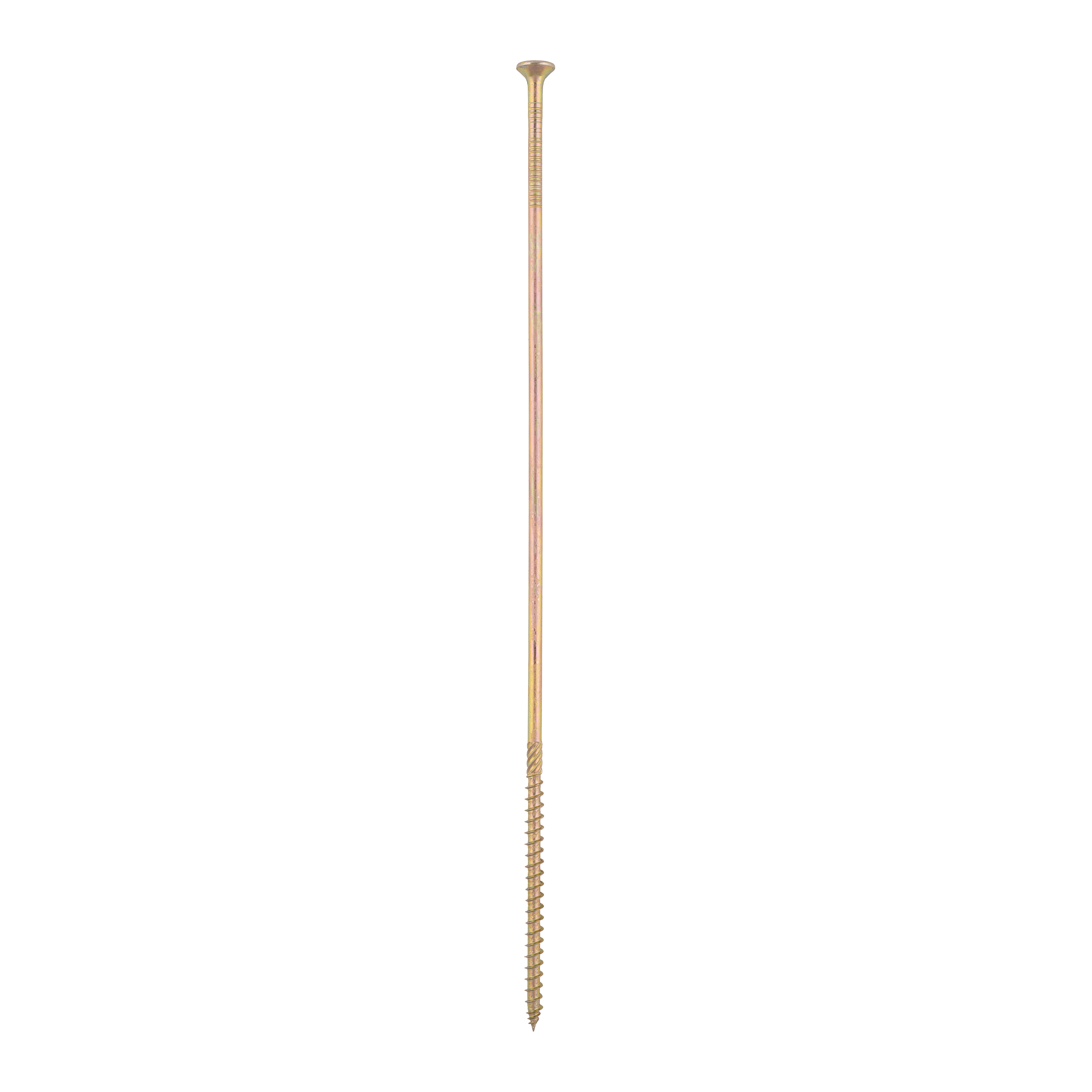 Holzbauschrauben Senkkopf TORX Teilgewinde - CS | 6 x 300 mm | gelb verzinkt | 100 Stk. TORX CS konische Zimmermannsschrauben fĂŒr Holz, 6x300 mm, Gold, 100 Stk., 6x300 mm.