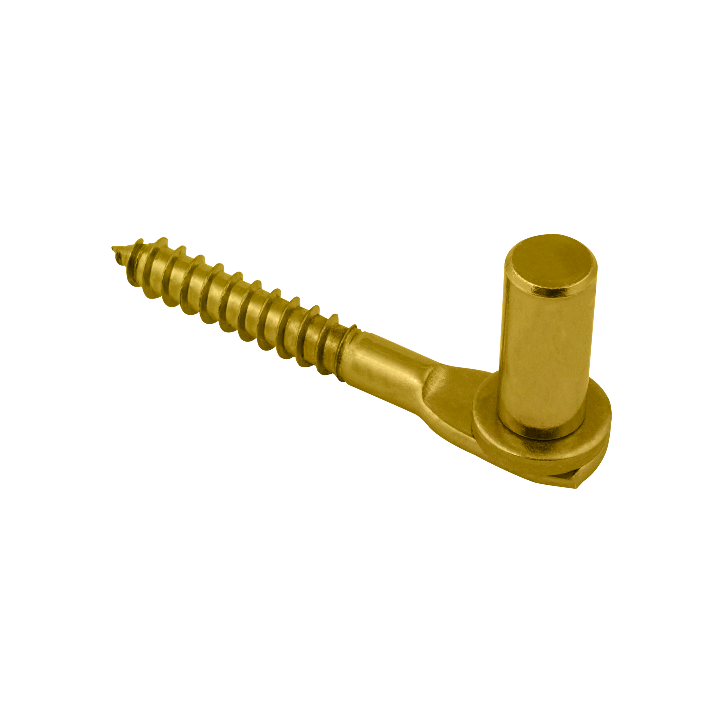 Einschraubkloben für Torbänder - CW | verzinkt | fi 16 mm Einschraubbarer Zapfengriff für Torbänder CW 16/106, 106 mm, gold, 16 mm, 106x48 mm.