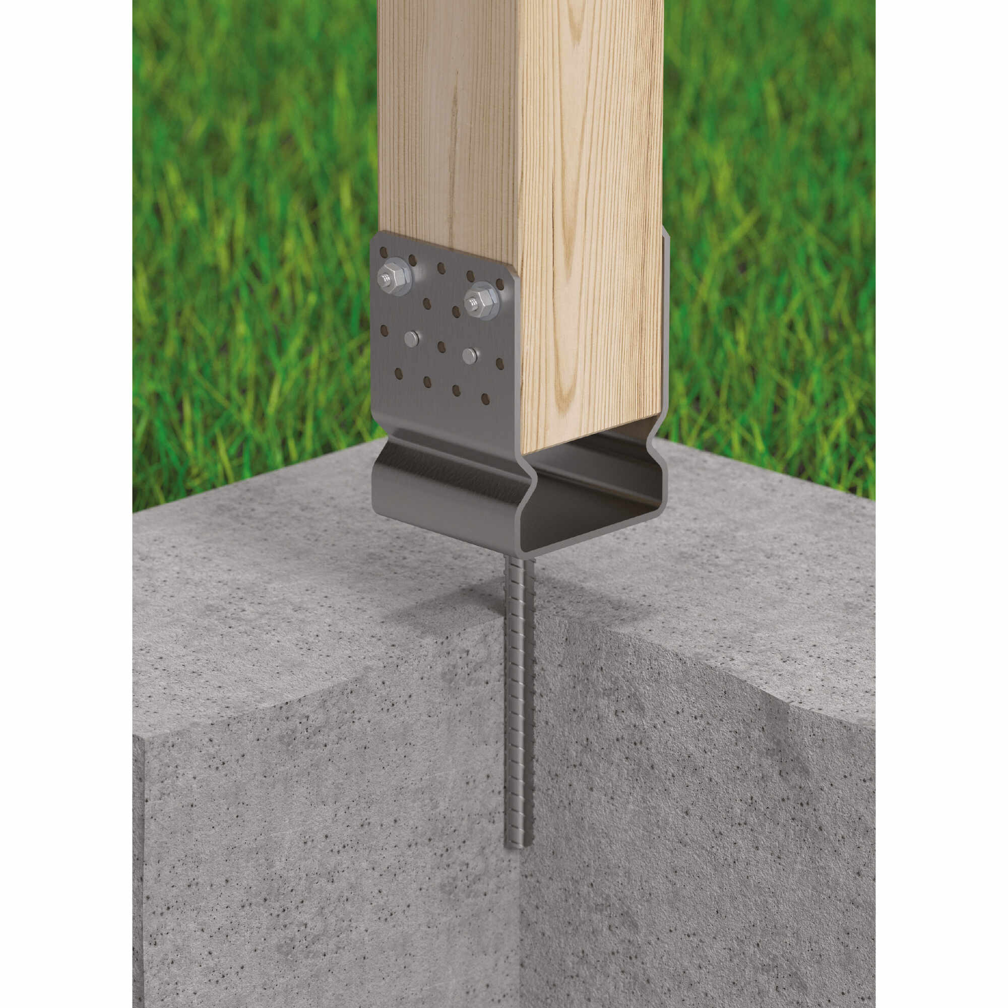 Podstawa słupa kotwa typ U wielopunktowa z siodełkiem - PSSZ | 120 mm Podstawa słupa kotwa typ U wielopunktowa z siodełkiem - PSSZ | 120 mm