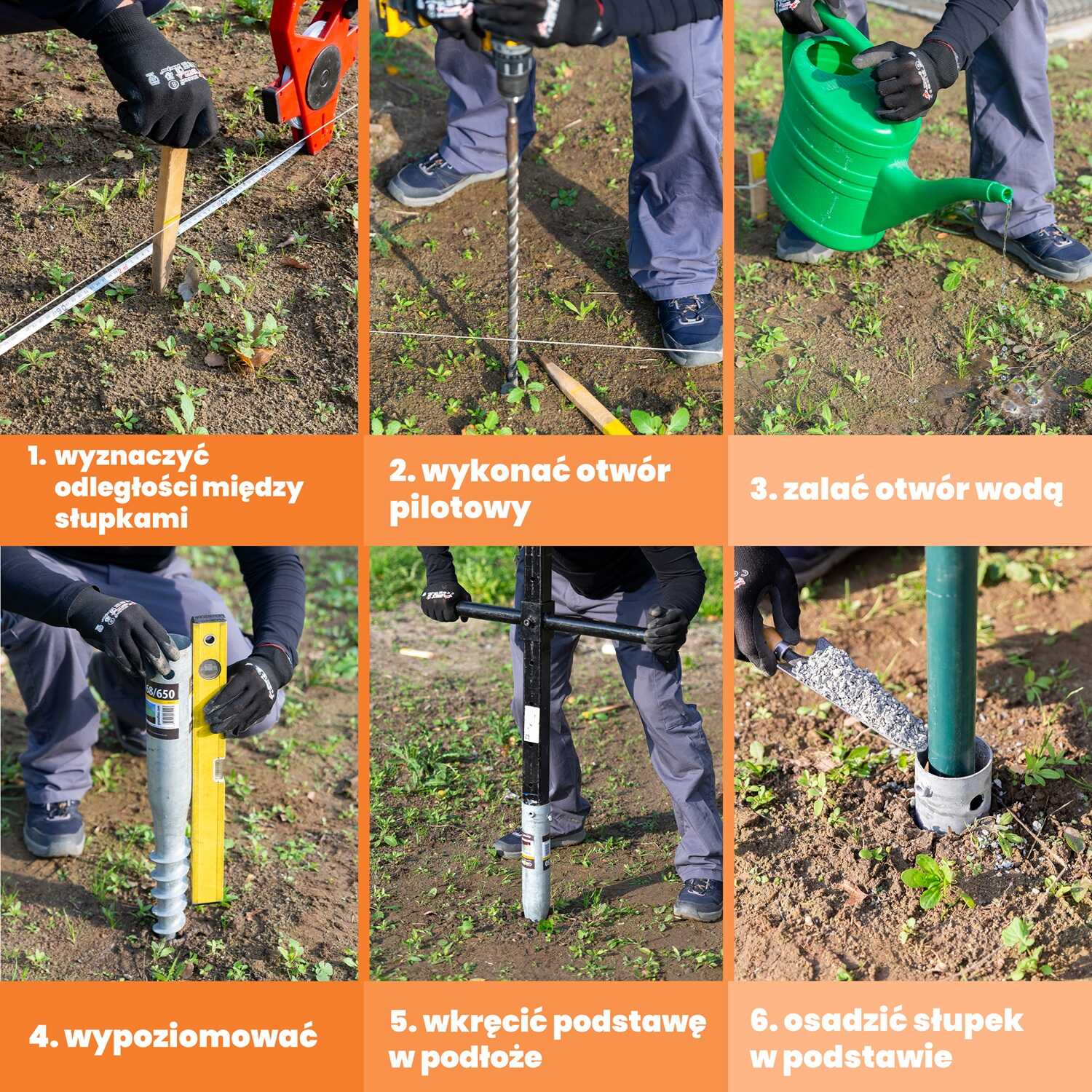 Podstawa słupa wkręcana do gruntu świder - PWU | 100x865 mm Podstawa słupa wkręcana do gruntu świder - PWU | 100x865 mm