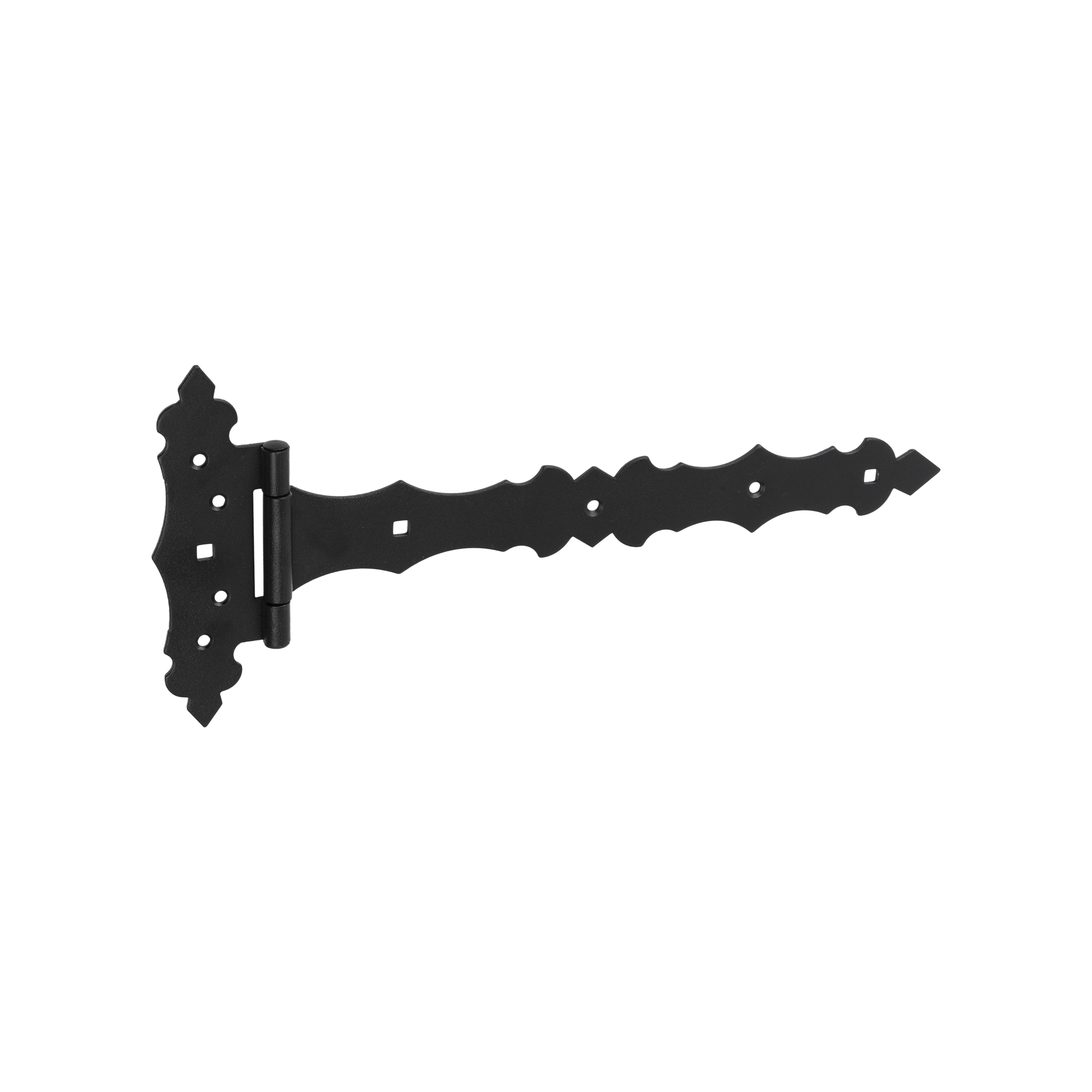 Dekoratives Torband Scharnier - ZOB | schwarz | 300 mm Dekoratives Torband fĂŒr Tor- und SchlupflĂ€den ZOB 300, 300 mm, schwarz, 30 mm, 170x300x30x2,5 mm.
