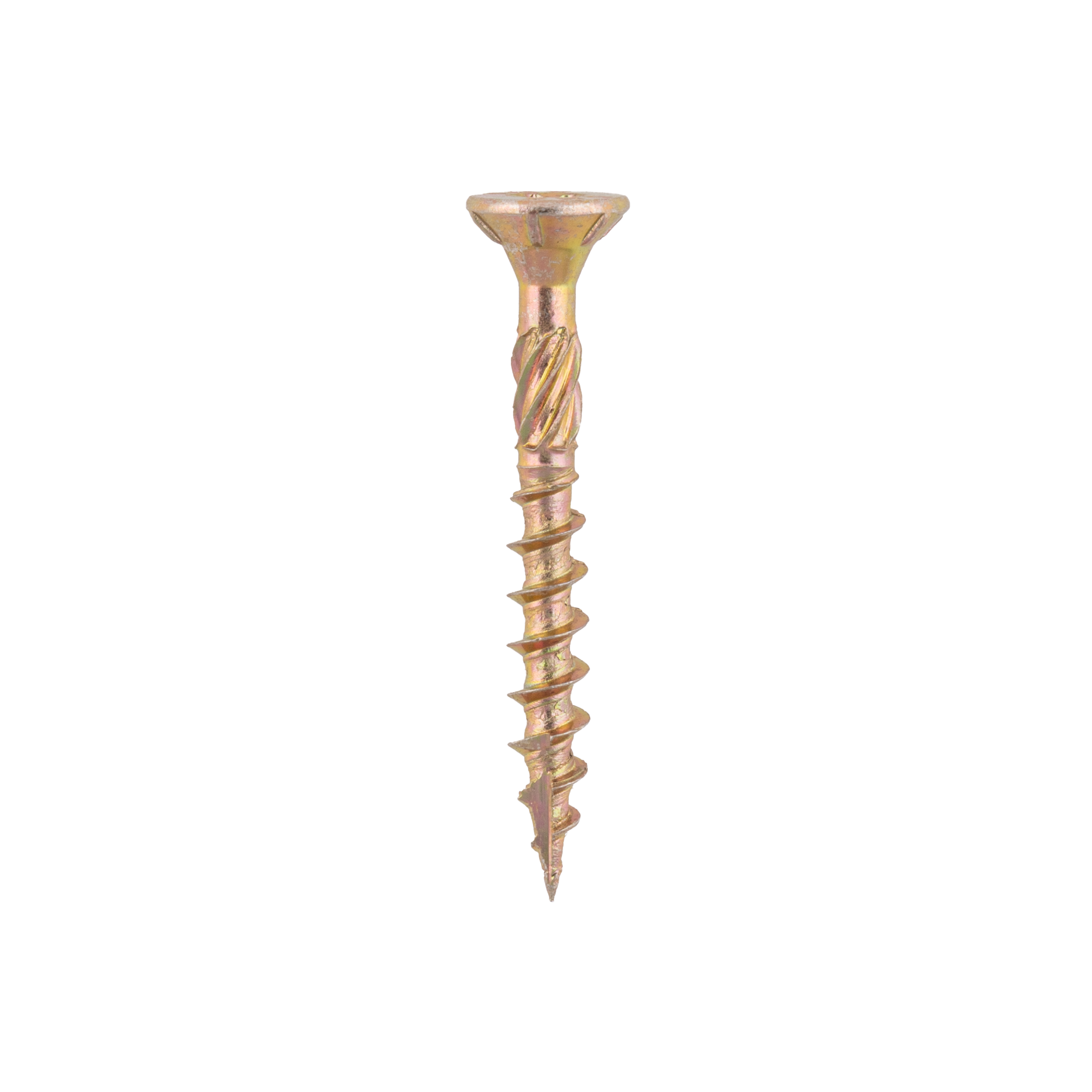 Holzschrauben Senkkopf TORX Teilgewinde - CS | 3,5 x 30 mm | gelb verzinkt | 200 Stk. TORX CS konische Zimmermannsschrauben fĂŒr Holz, 3,5x30 mm, Gold, 200 Stk., 5x30 mm, Schuss 1.
