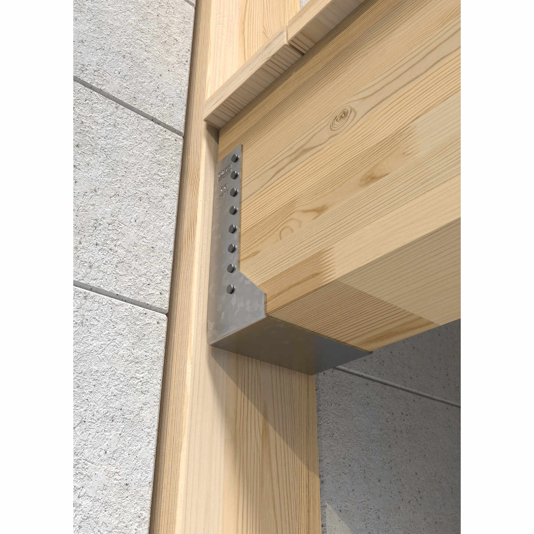 Wieszak belki uchwyt belki drewnianej zagięty - WBZ 34 | 115x193x75 mm | Srebrny Wieszak belki uchwyt belki drewnianej zagięty - WBZ 34 | 115x193x75 mm | Srebrny