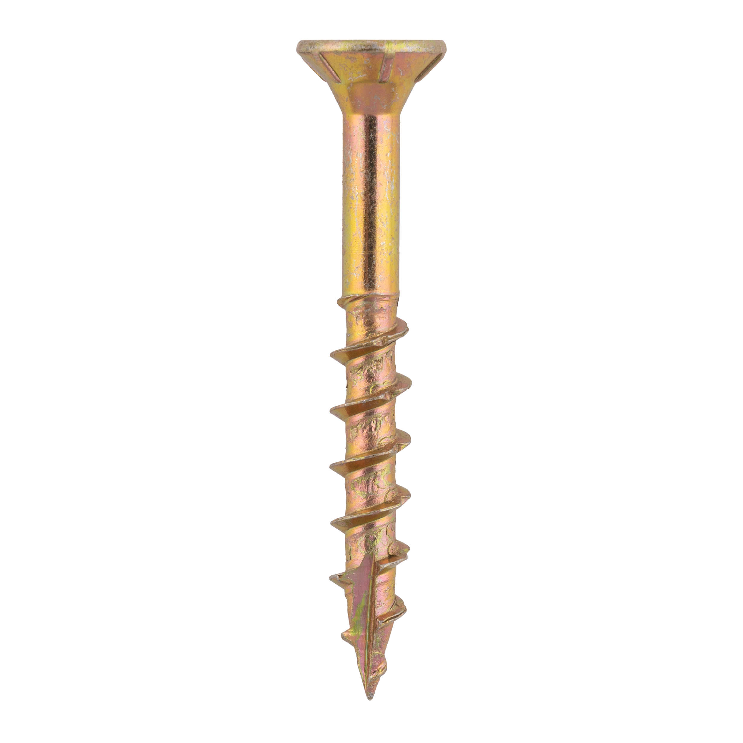 Holzschrauben Senkkopf TORX Teilgewinde - CS | 6 x 50 mm | gelb verzinkt | 200 Stk. TORX CS konische Zimmermannsschrauben fĂŒr Holz, 6x50 mm, Gold, 200 Stk., 6x50 mm.