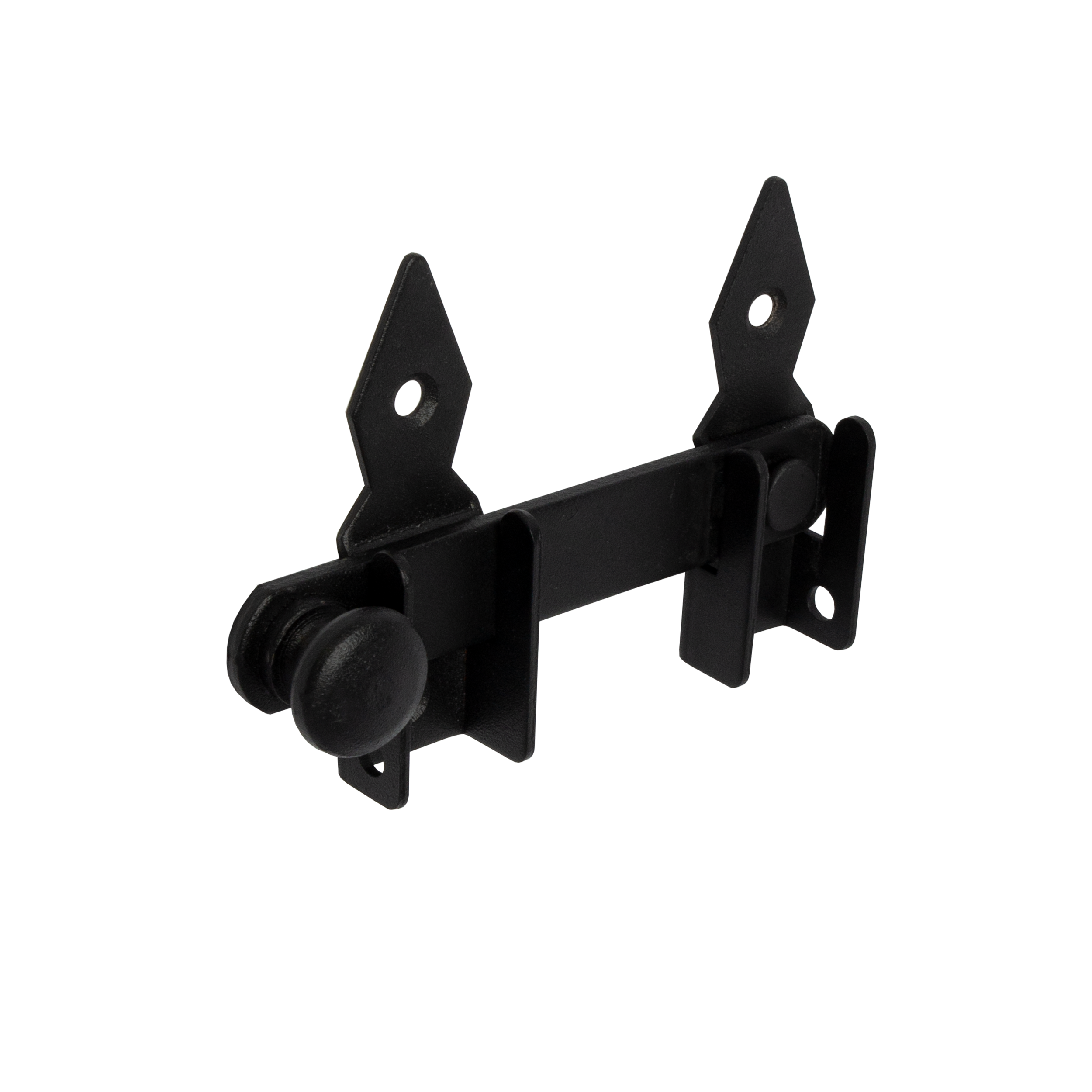 Torriegel für Tor und Gartentor - WOGO | schwarz | 120 mm WOGO Tor- und Schlupfriegelriegel, schwarz, 120 mm, DC01-Baustahl.
