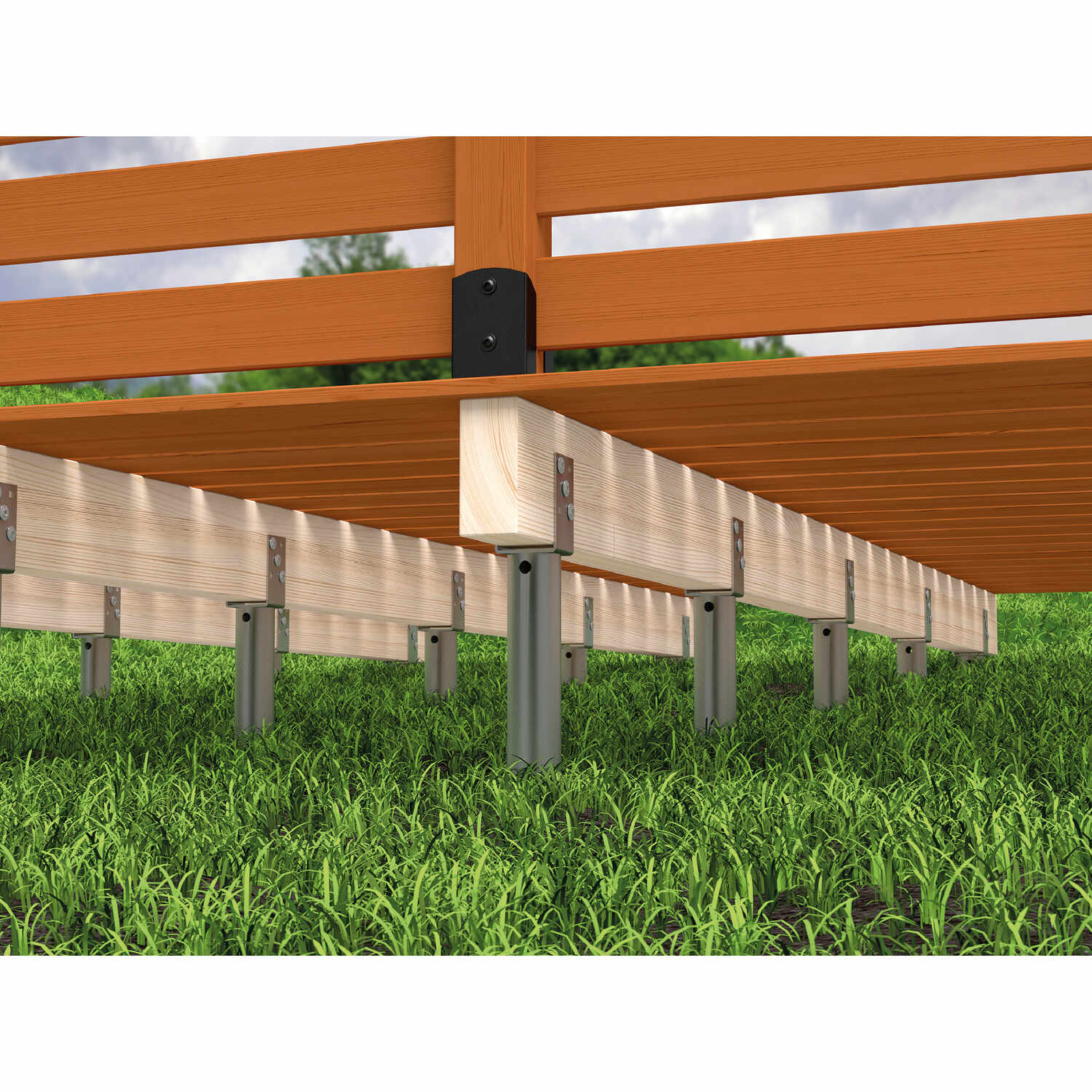 Podstawa słupa wkręcana do gruntu świder - PWU | 90x685 mm Podstawa słupa wkręcana do gruntu świder - PWU | 90x685 mm