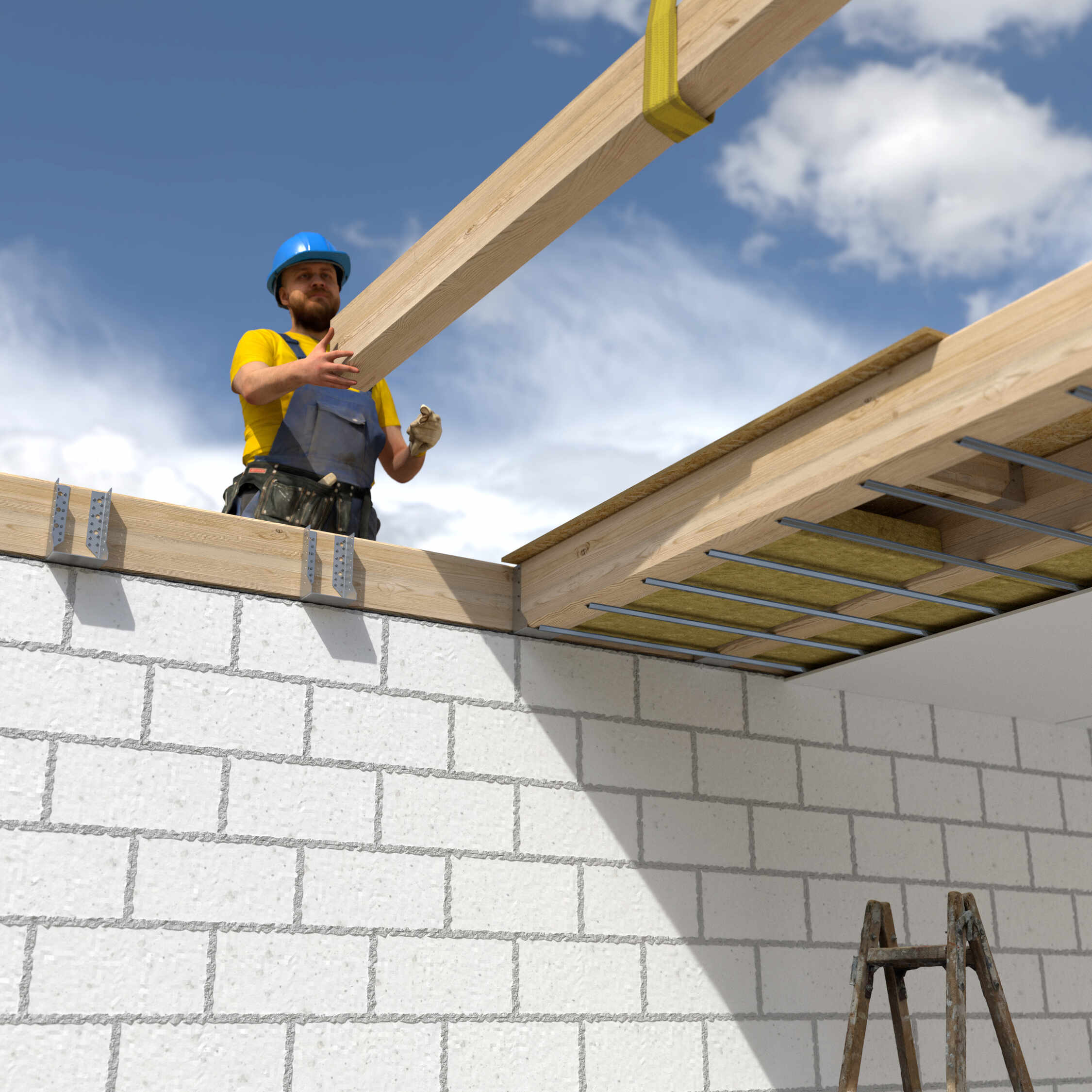 Wieszak belki uchwyt belki drewnianej zagięty - WBZ 52 | 48x96x75 mm | Srebrny Wieszak belki uchwyt belki drewnianej zagięty - WBZ 52 | 48x96x75 mm | Srebrny