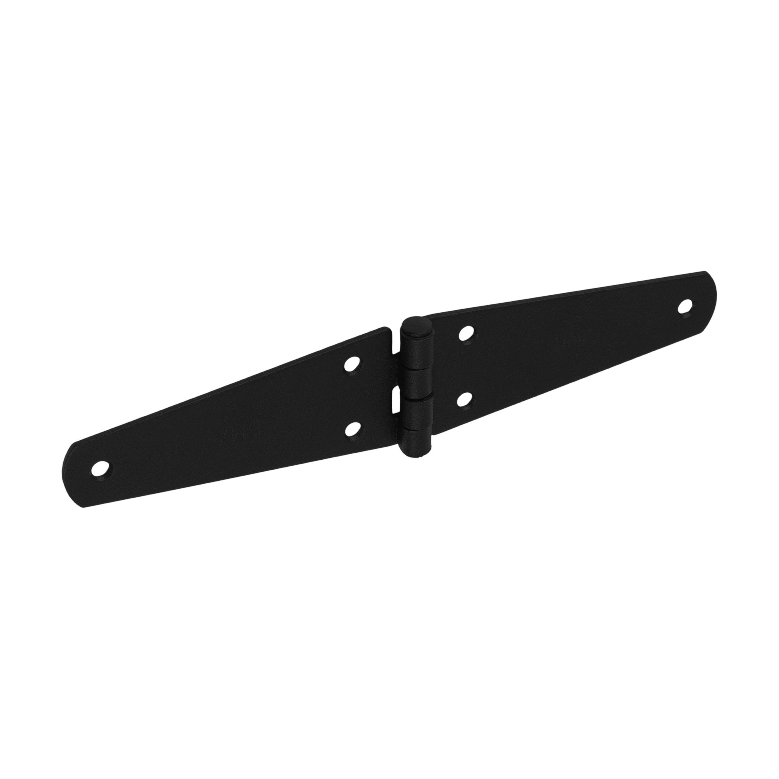 Dreiecksscharnier - ZTS | schwarz | 250 mm Flaches Dreiecksbandscharnier fĂŒr TĂŒren und FensterlĂ€den ZTS 250, 250 mm, schwarz, 45 mm, 250x45x2,0 mm.