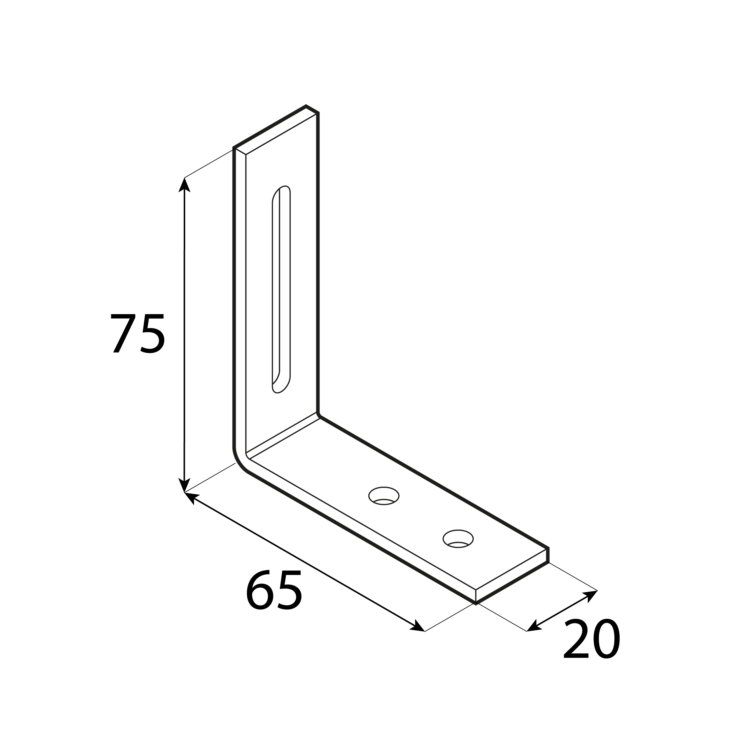 Universal-Verstellwinkel Stahl verstellbar Montagewinkel Holzverbinder verzinkt - KR 1 | 75x65x20 mm | 3 mm Universeller Stahlwinkel mit Verstellung KR 1, 75x65x20 mm, 3 mm, Gold, 75x65x20x3,0 mm, S235 Baustahl.
