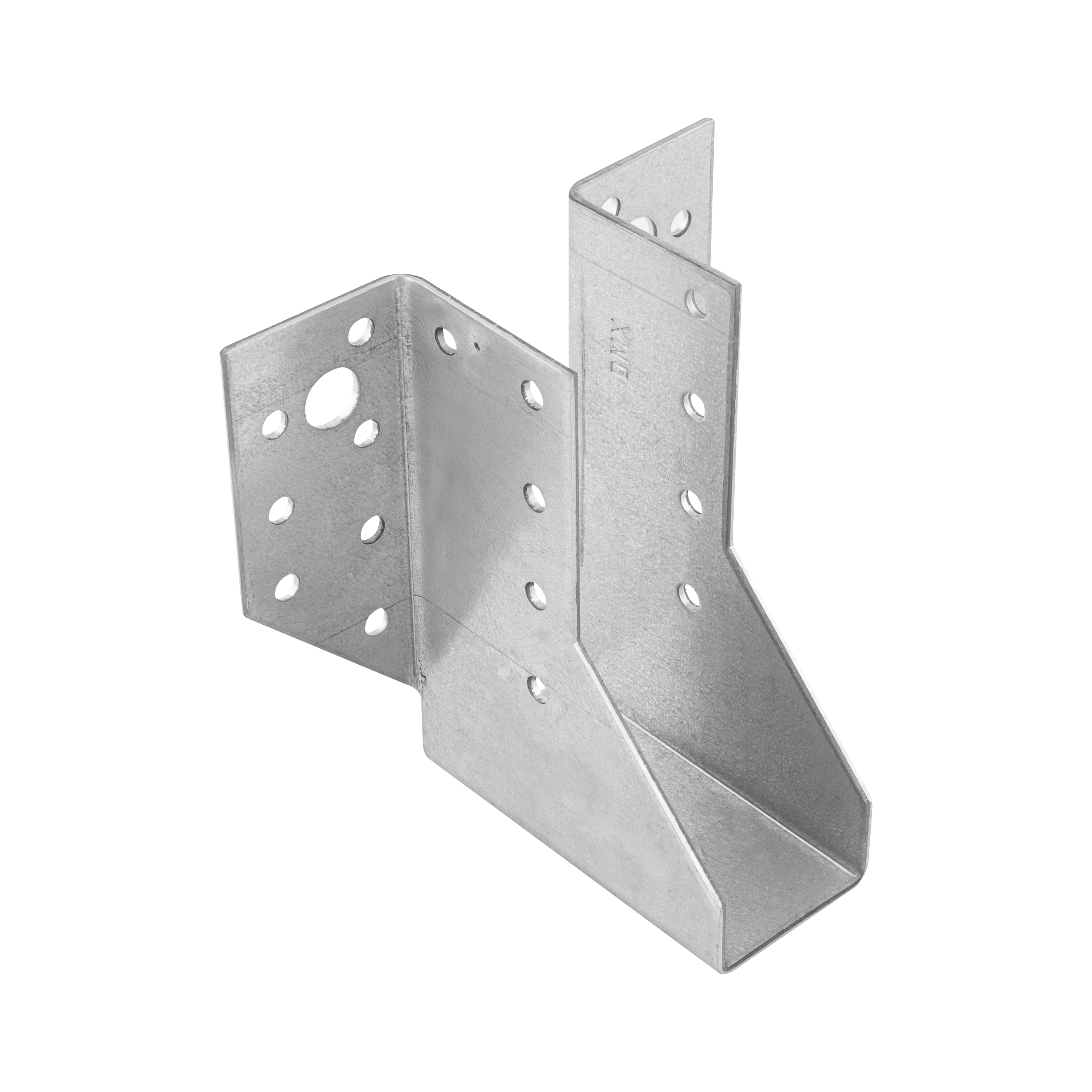 Wieszak belki uchwyt belki drewnianej - WB 43 | 32x104x75 mm | Srebrny