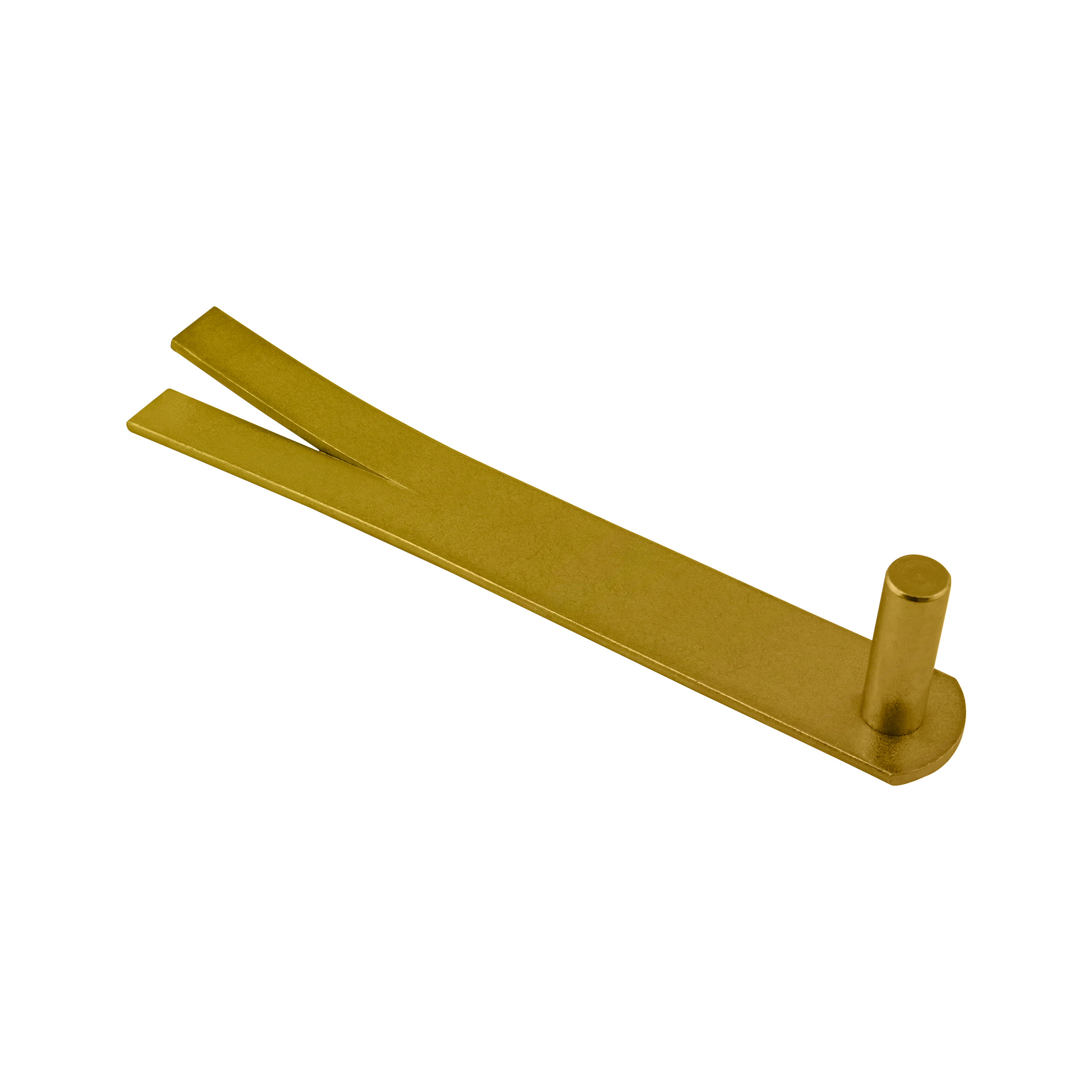 Zierkloben für Torbänder - CM | verzinkt | fi 16 mm Zierstiftgriff für Torscharniere CM 16, 255 mm, Gold, 16 mm, 255x44x6,0 mm, Schuss 2.