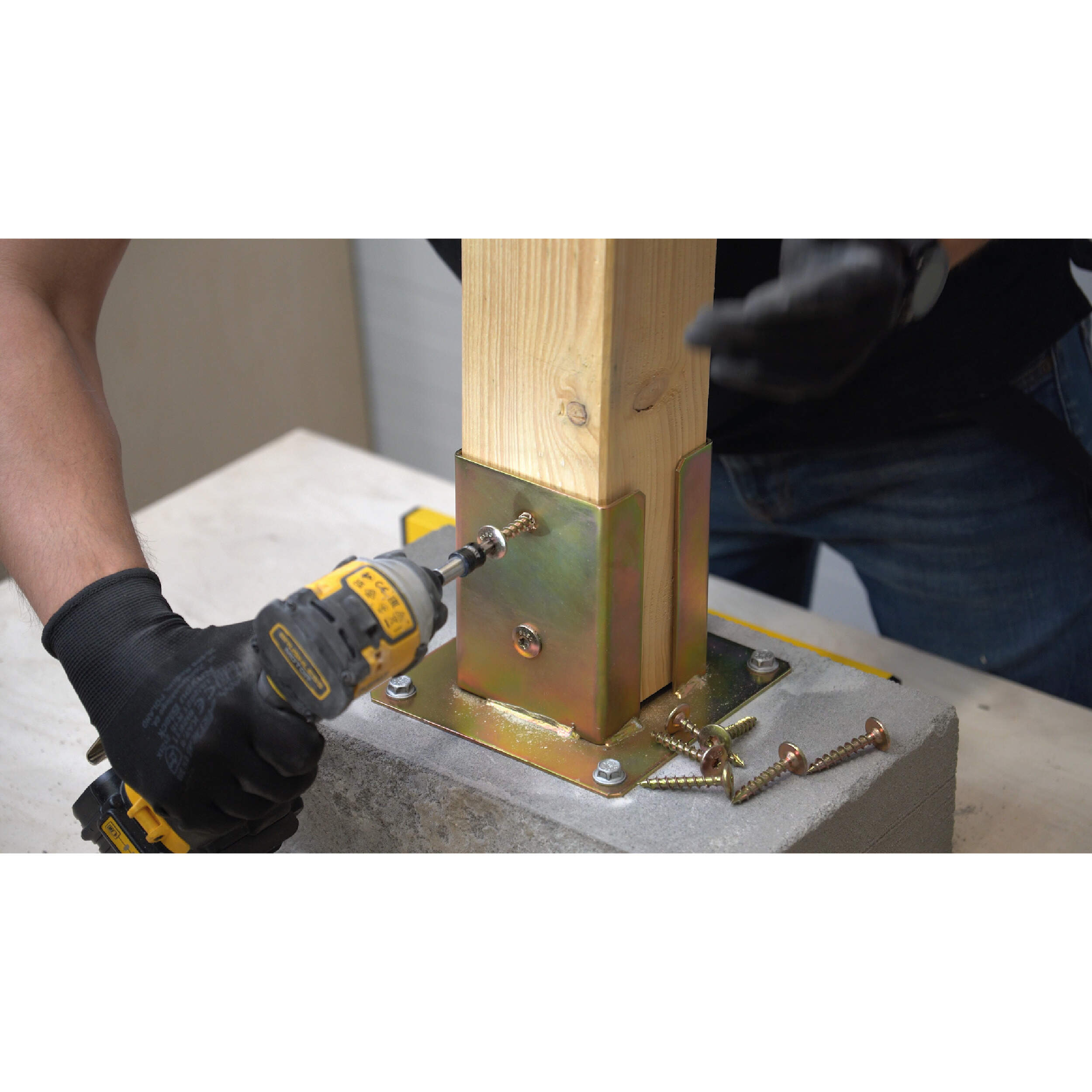 Holzbauschrauben Tellerkopf TORX - CTO | 8 x 50 mm | gelb verzinkt | 10 Stk. TORX CTO Gartenarchitekturschrauben, 8x50 mm, Gold, 10 Stk., gehÀrteter Kohlenstoffstahl 2.