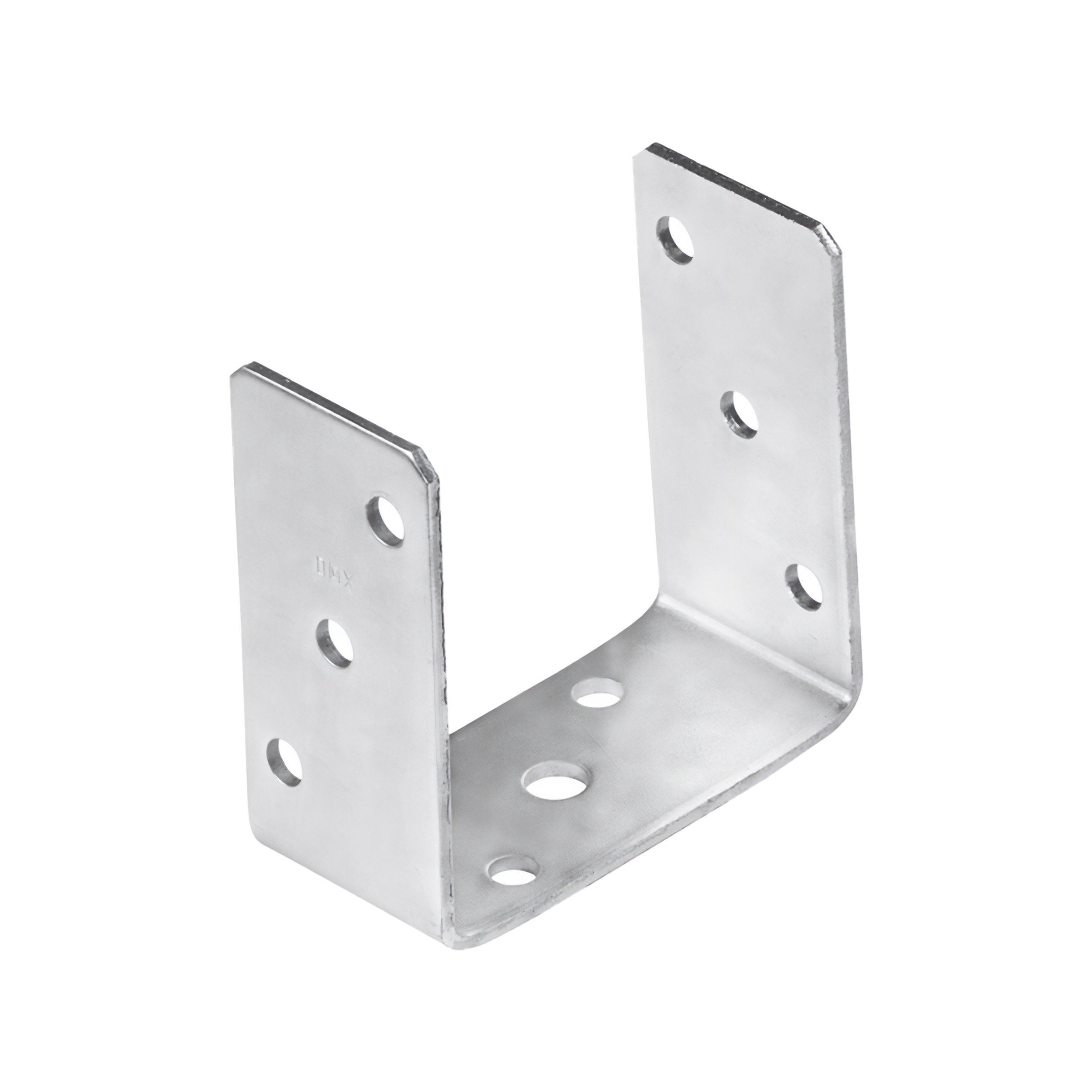 Pfostenträger zum aufdübeln U-Form universal - PSO | 120 mm | feuerverzinkt Säulenfuß-Schraubanker auf Beton, Typ U, Universal PSO, 120 mm, silber, 121x120x60x4,0 mm.