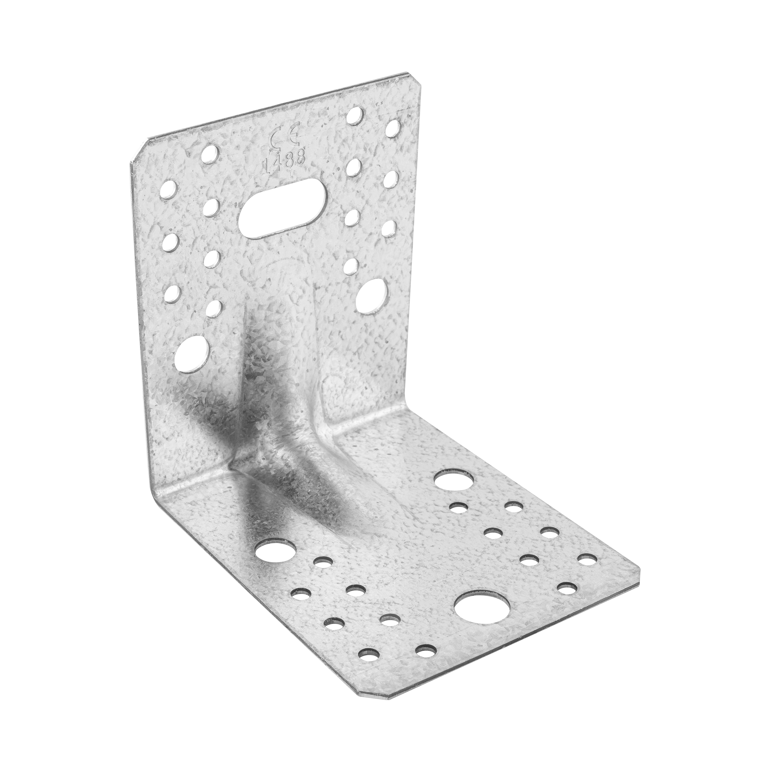 Schwerlastwinkel mit Sicke Winkelverbinder Holzverbinder feuerverzinkt - KPL 21 | 105x105x90 mm | 2 mm VerstÀrkter Zimmermannswinkel mit PrÀgung KPL 21, 105x105x90 mm, 2 mm, 105x105x90x2,0 mm, im Elementsatz.