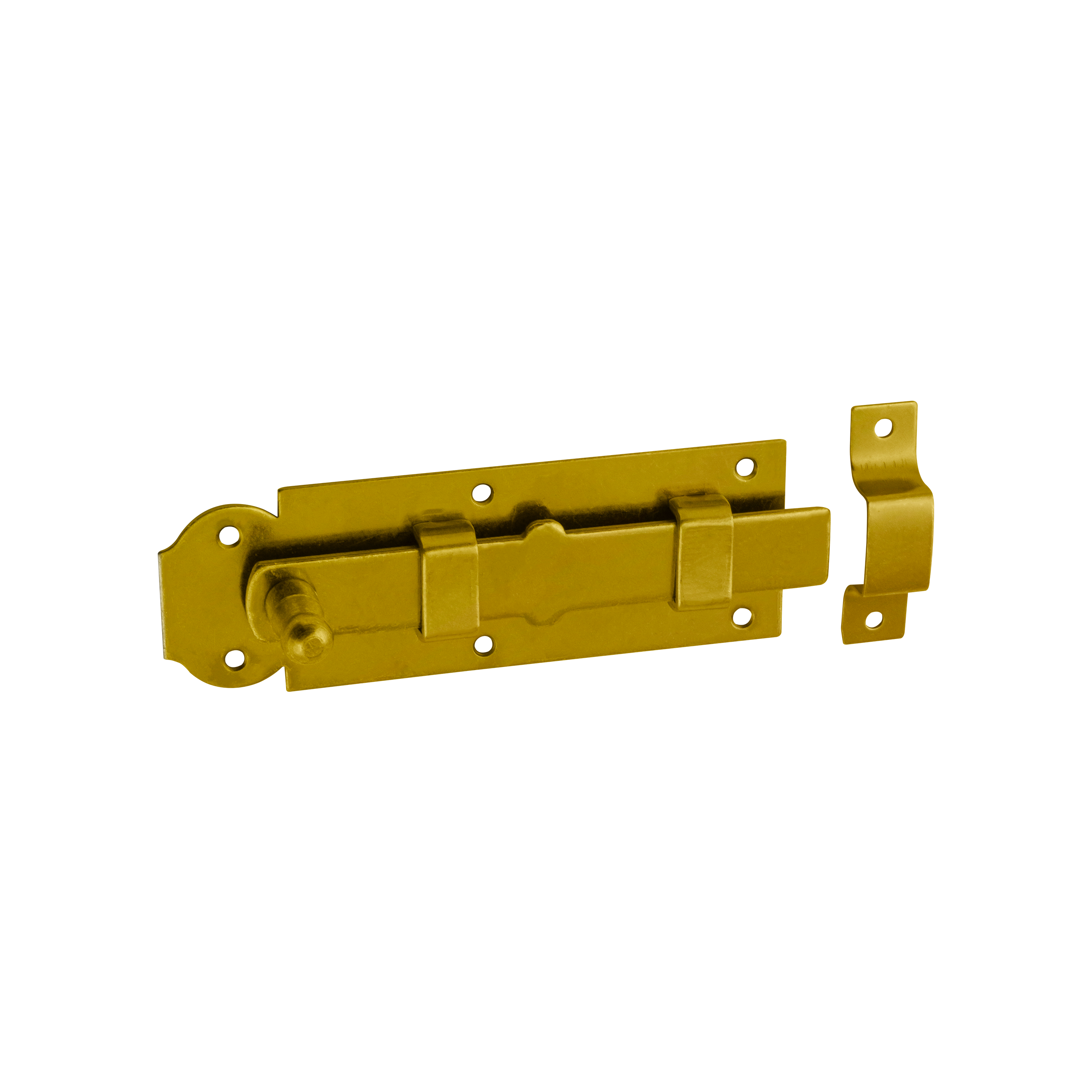 Riegel mit geradem Riegel B 160, 160 mm, gold, 160x55x5,0 mm.