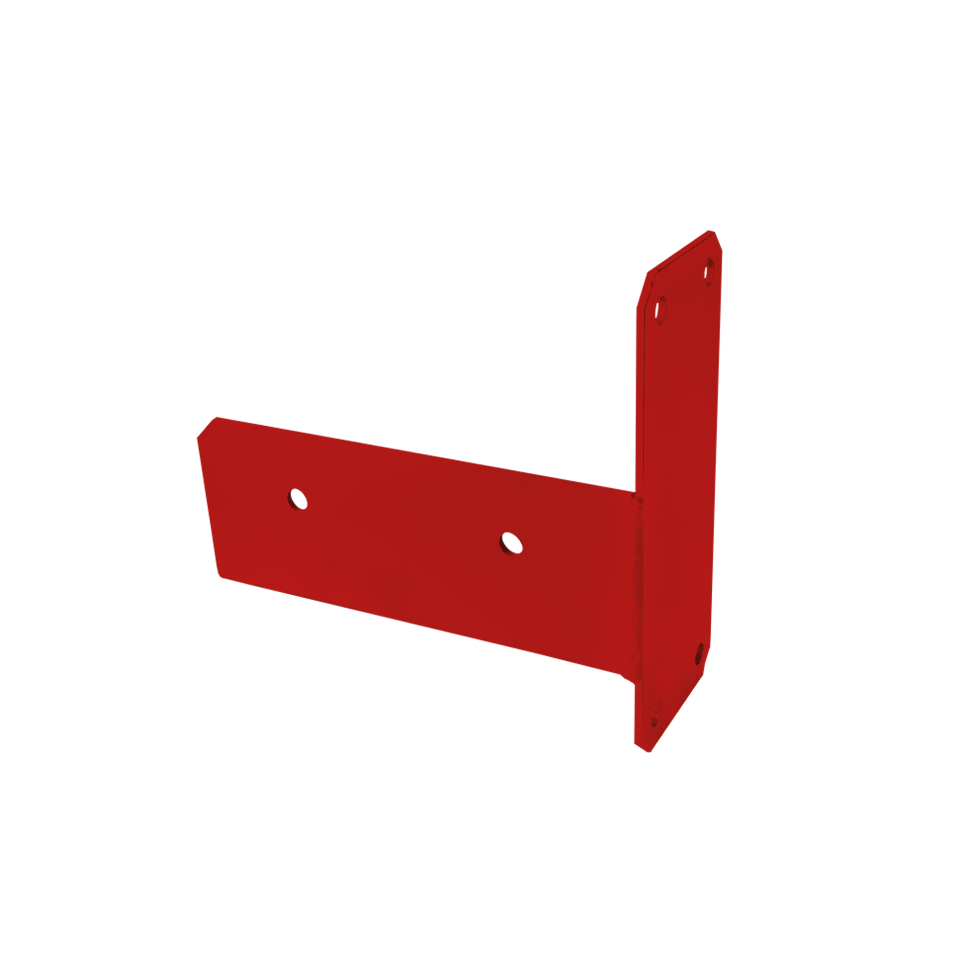 Schaukelverbinder Vierkantbalken Wand - GHLS 90 | 90x200 mm | rot Quadratischer Balkenwandverbinder für GHLS 90-Schaukel, 90 x 200 mm, rot, S235-Baustahl.
