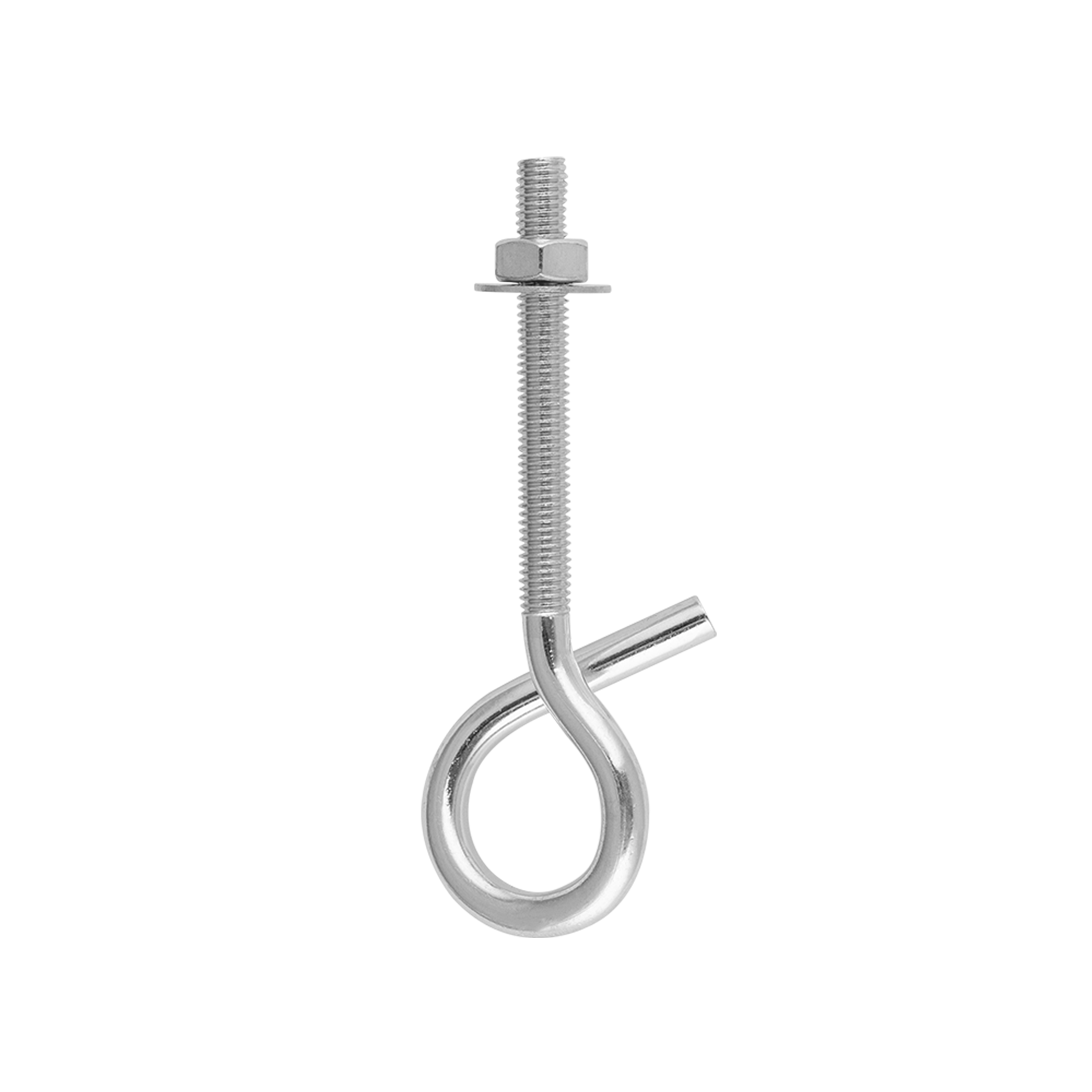 Schaukelhaken aus Stahl Schaukelschelle Karabinerhaken - MHM 10 × 140 mm Schaukelhakenmontage-Stahlgriff MHM 10 × 140 mm, 10x140 mm, Silber, Kohlenstoffstahl.