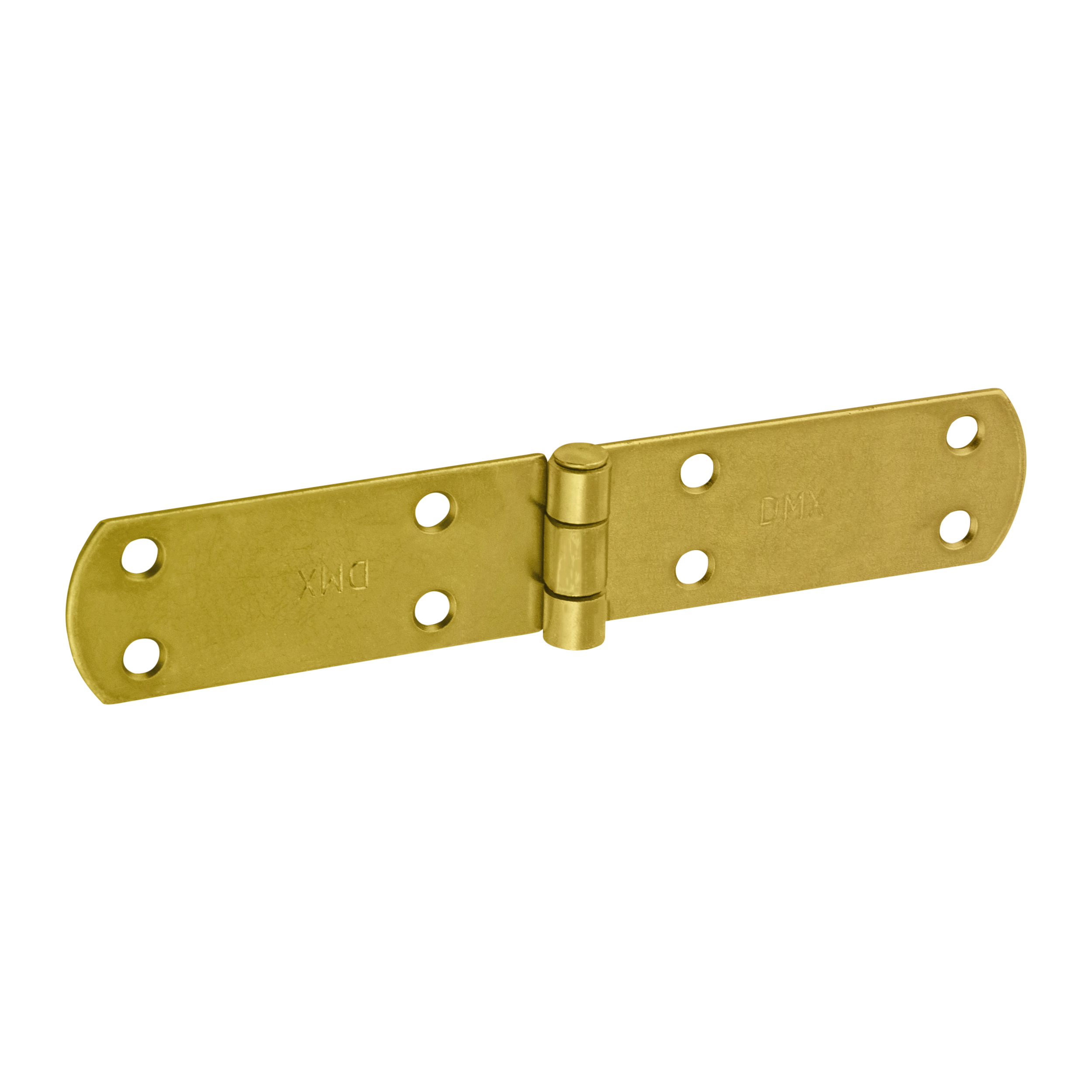 Französisches Kistenband - ZF | verzinkt | 180 mm Flaches französisches Streifenscharnier für Türen und Fensterläden ZF 180, 180 mm, Gold, 33 mm, 180x35x2,5 mm.