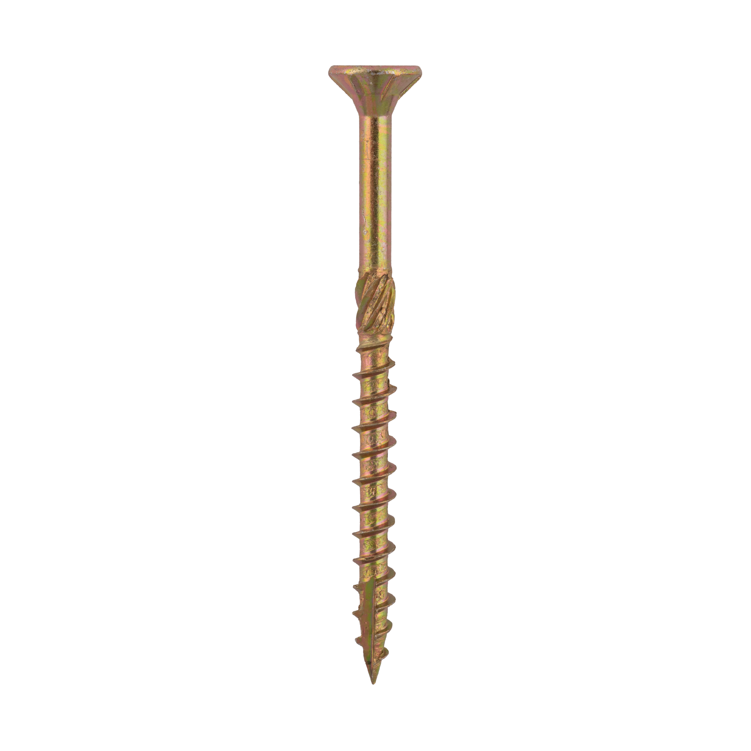 Holzschrauben Senkkopf TORX Teilgewinde - CS | 4,5 x 60 mm | gelb verzinkt | 200 Stk. Konische Zimmermannsschrauben TORX CS fĂŒr Holz, 4,5x60 mm, Gold, 200 Stk., 5x60 mm.
