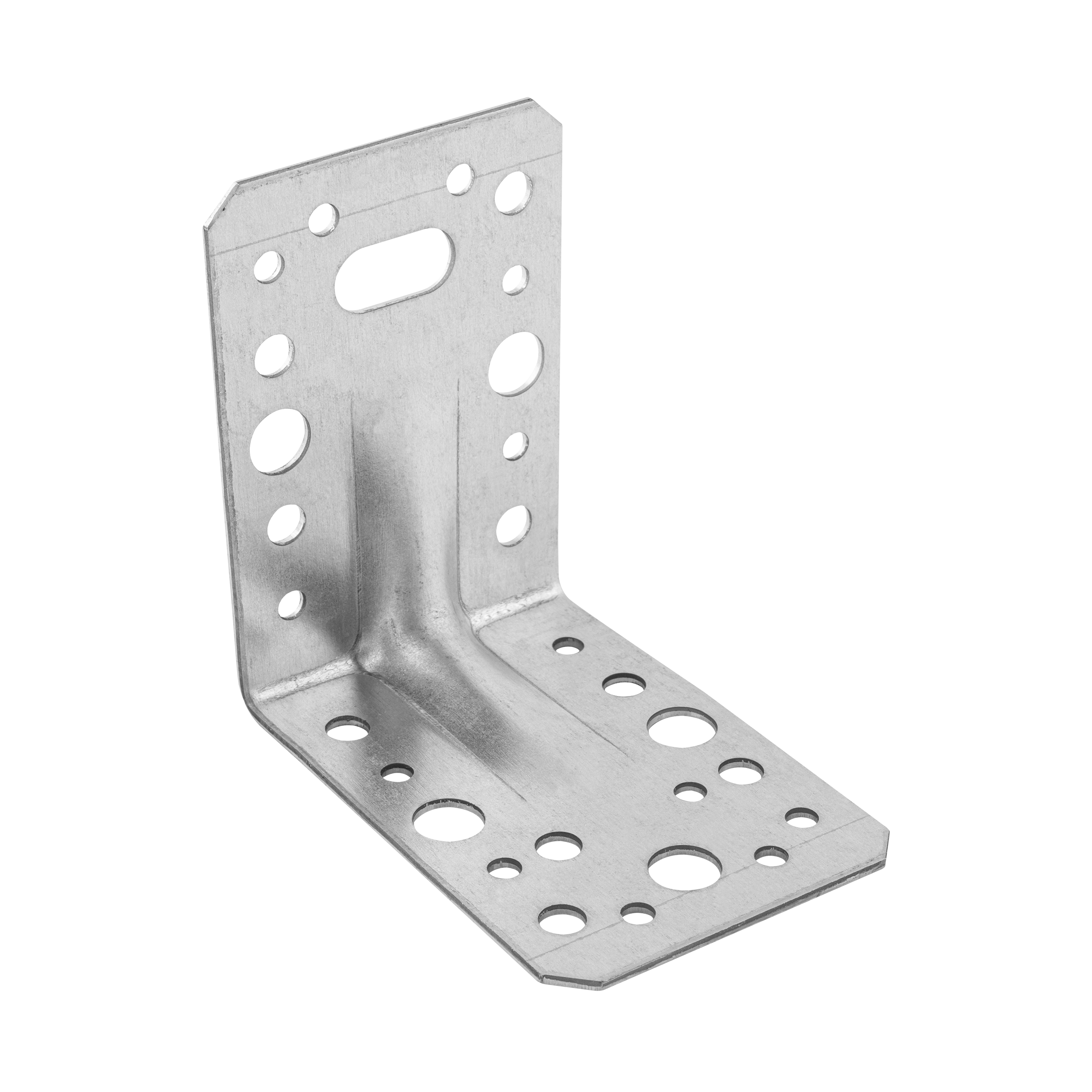 Kątownik ciesielski wzmocniony z przetłoczeniem - KPL 11 | 90x90x65 mm | 2 mm