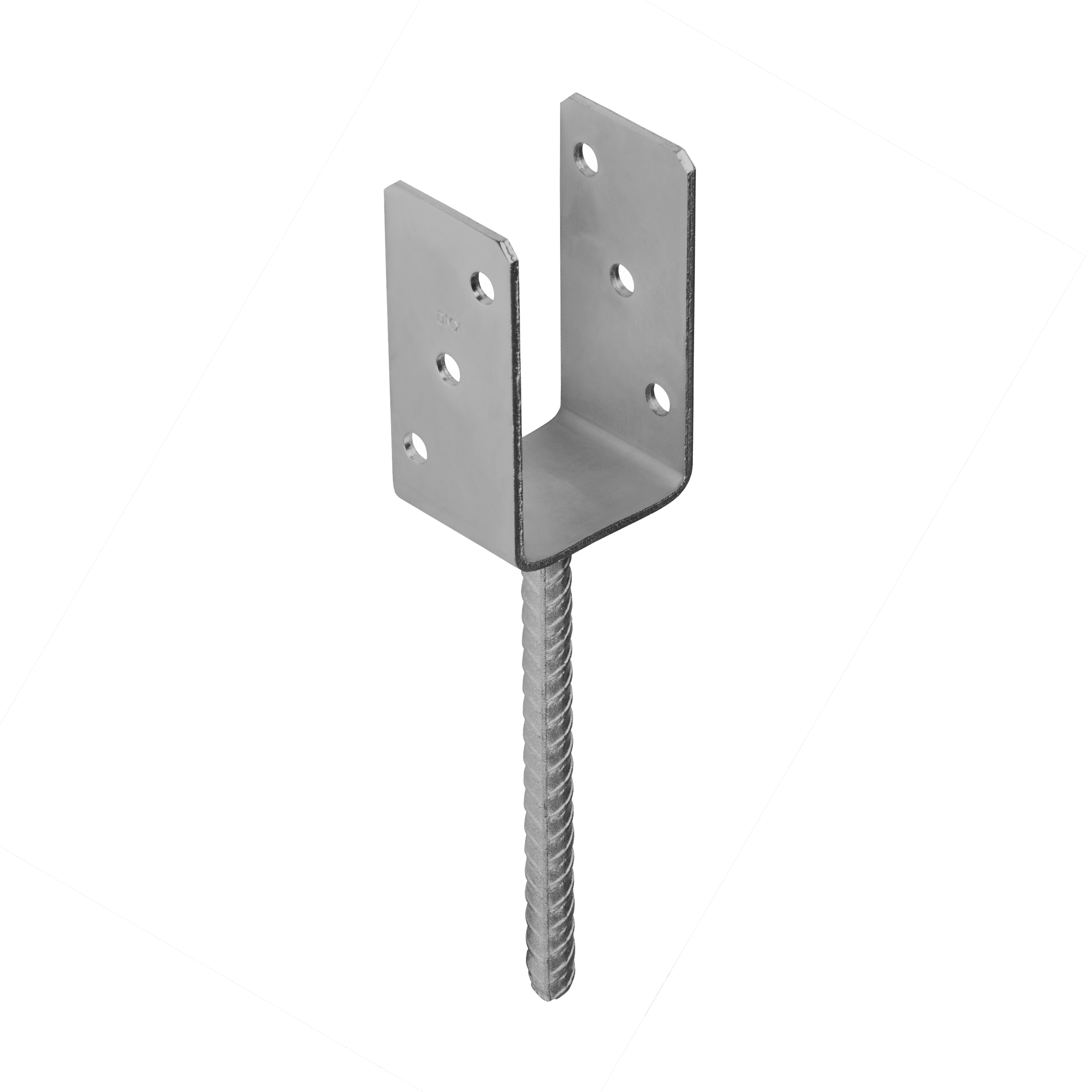 Betonanker - Stützenfuß-Betonanker Typ U PS, 70 mm, Silber Feuerverzinkt, 71x120x60x4,0 mm, Silber - Feuerverzinkt.
