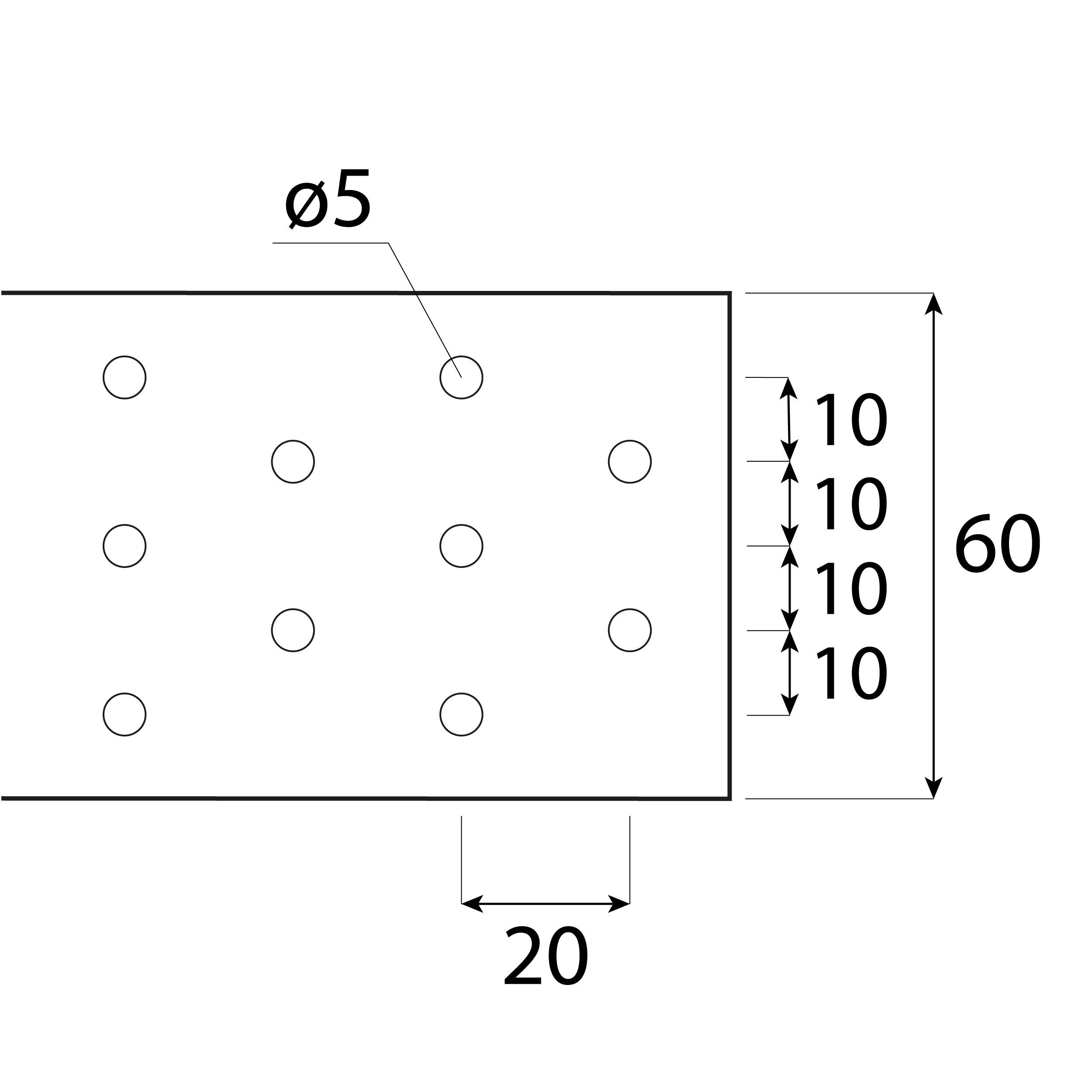 Lochband Montageband Bandeisen Stahl Holzbau Konstruktion - TM 3 | 25 m Perforiertes Stahlbauklebeband, 25 m, TM 3, Schuss 3.