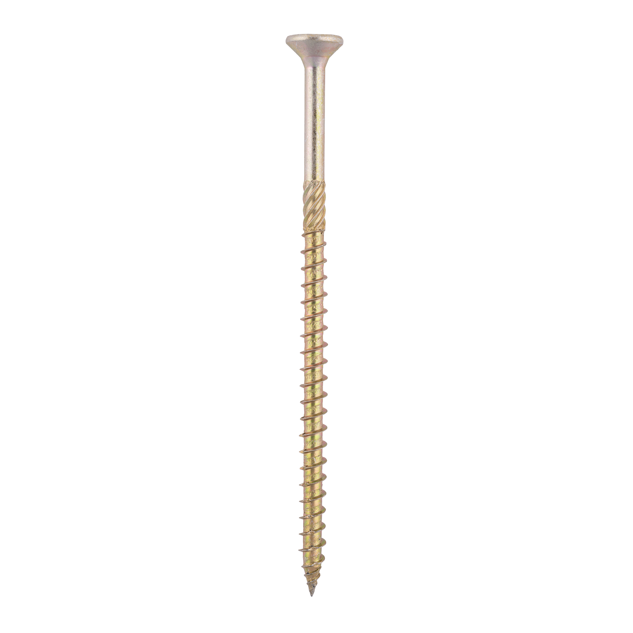 Wkręty ciesielskie do drewna stożkowe TORX - CS | 6 x 120 mm | Złoty | 100 szt
