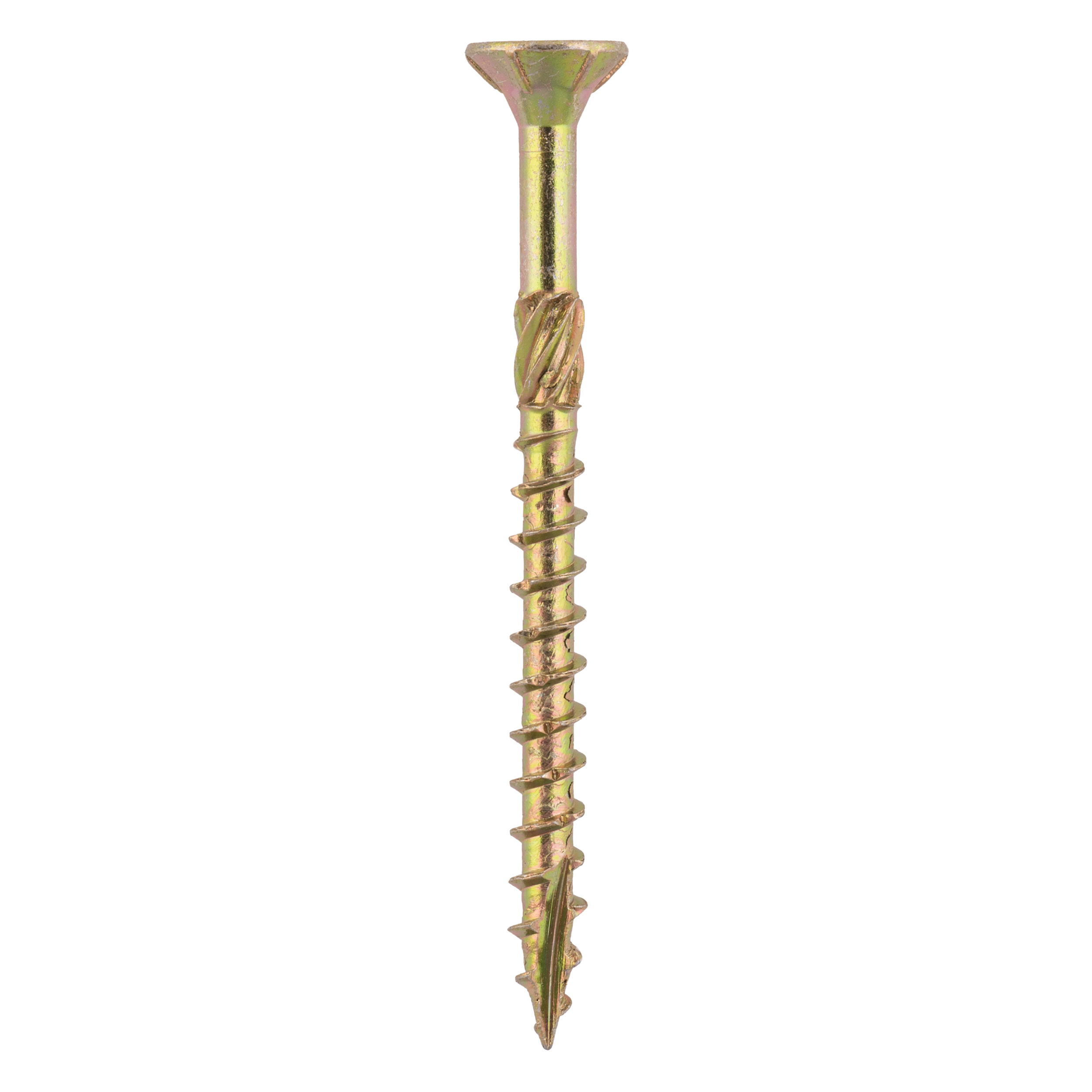 Holzschrauben Senkkopf TORX Teilgewinde - CS | 4 x 50 mm | gelb verzinkt | 200 Stk. TORX CS konische Zimmermannsschrauben fĂŒr Holz, 4x50 mm, Gold, 200 Stk., 4x50 mm.