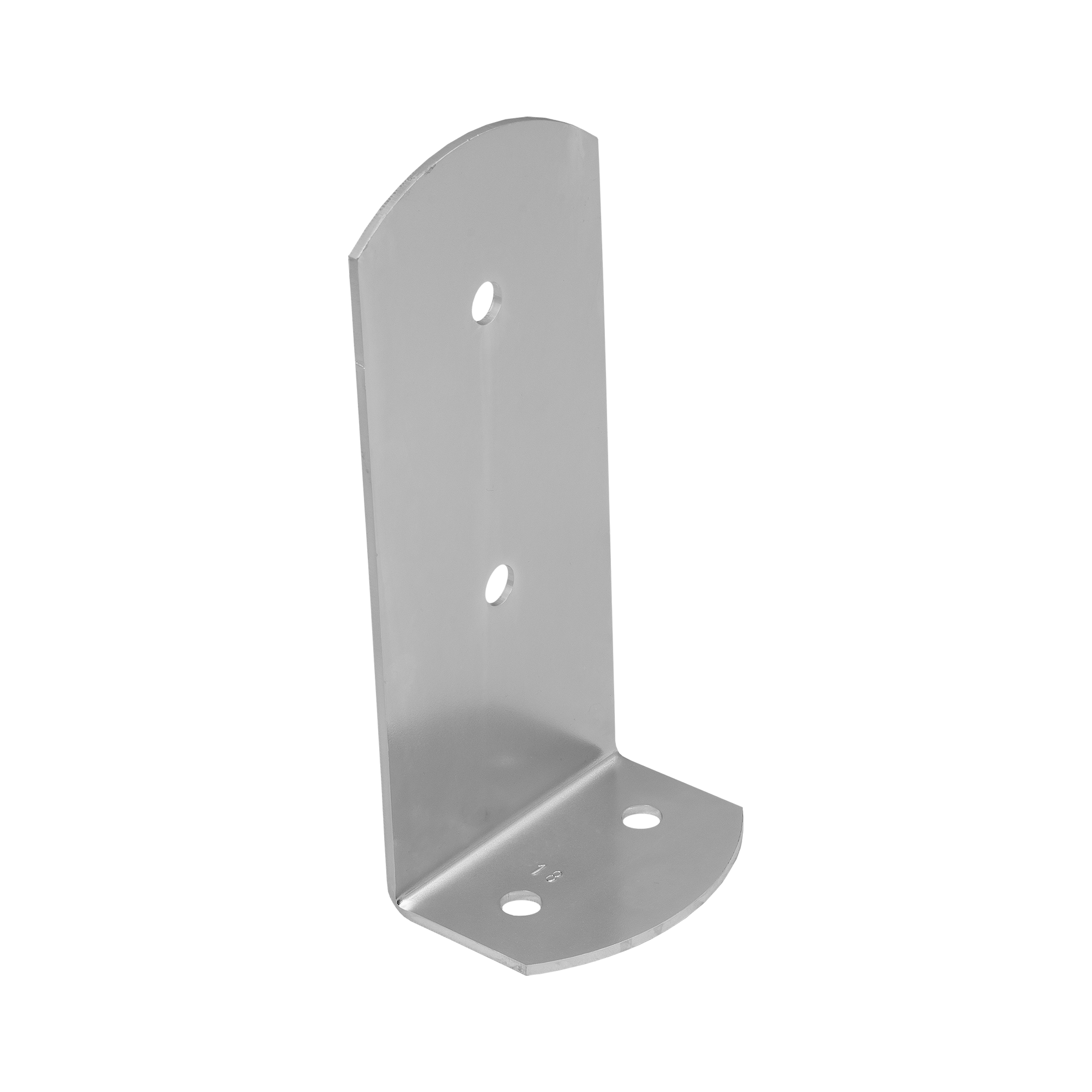 Pfostenträger zum aufdübeln leicht L-Form - PSC | 90x200 mm | feuerverzinkt Mastfuß, Leichtbeton-Schraubanker, Typ L PSC, 90x200 mm, silber, 90x200x3,0 mm.