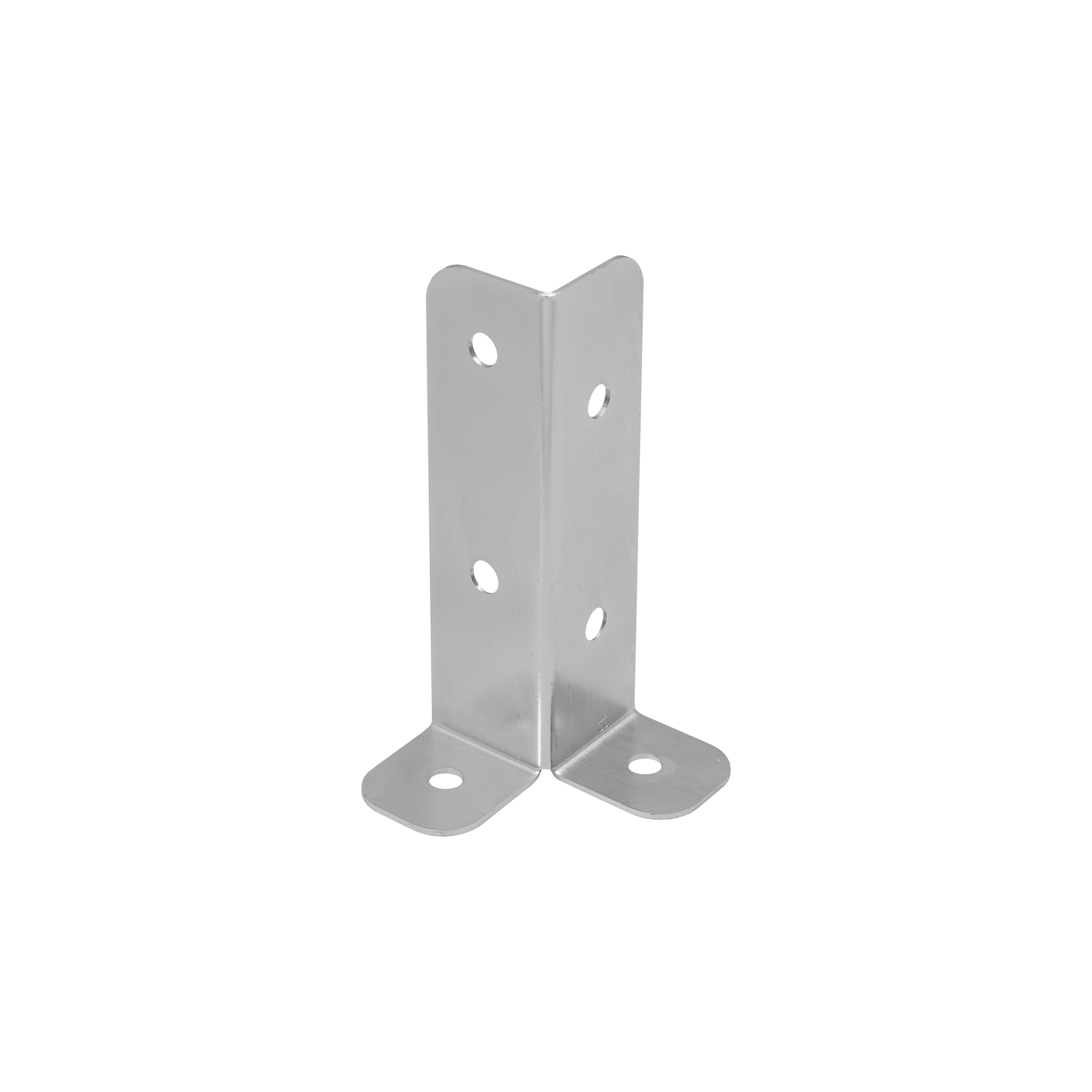 Pfostenträger zum aufdübeln Eck - PSB | 45-70 mm | feuerverzinkt Pfostenfuß-Eckanker zum Anschrauben PSB, 45-70 mm, silber, 45x45x170x2,0 mm.