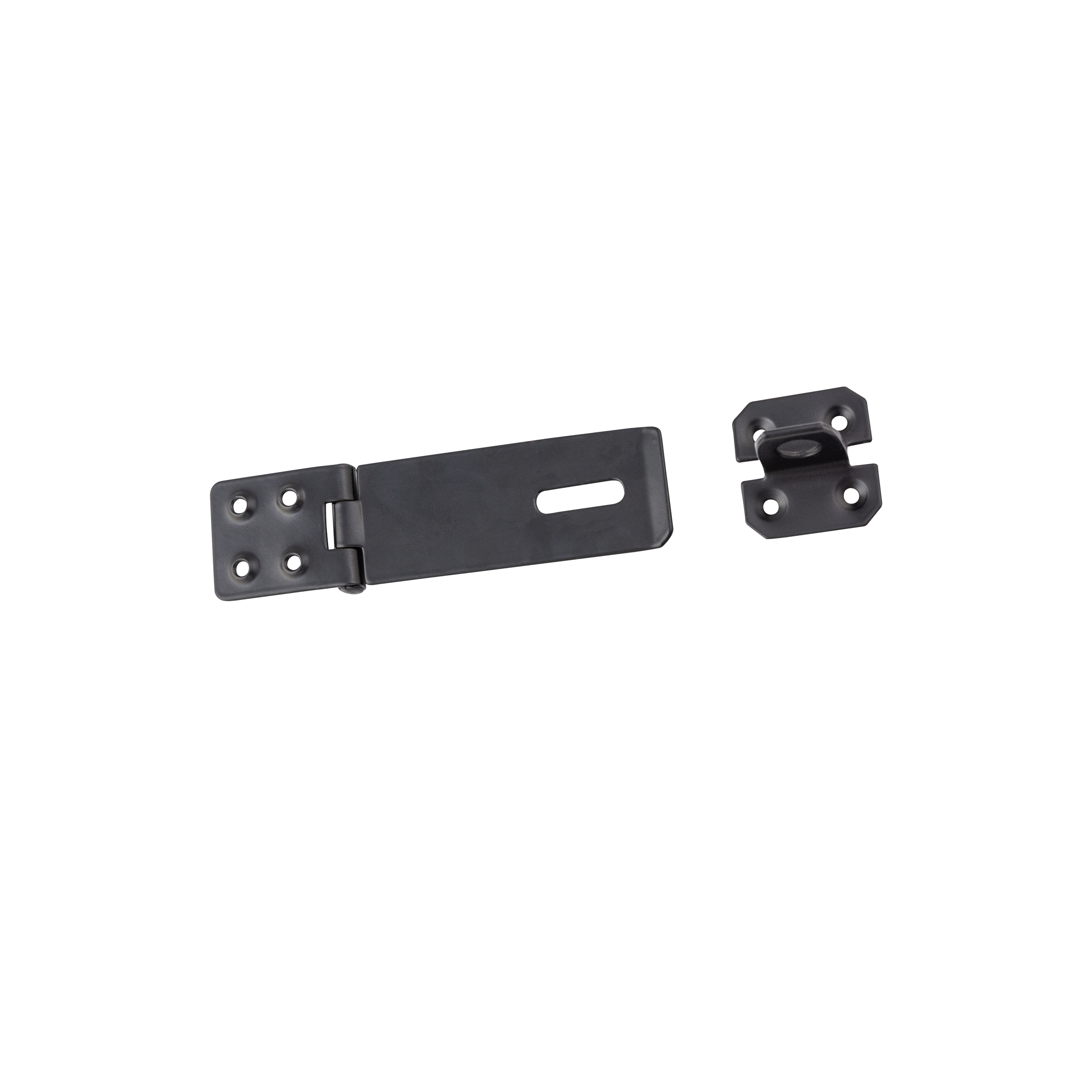 Verdeckter Riegel für Gartentore - ZWK | schwarz | 105 mm Scharnier mit verdecktem Schloss ZWK, schwarz, 105 mm, 105x40x1,8 mm, DC01 Baustahl.