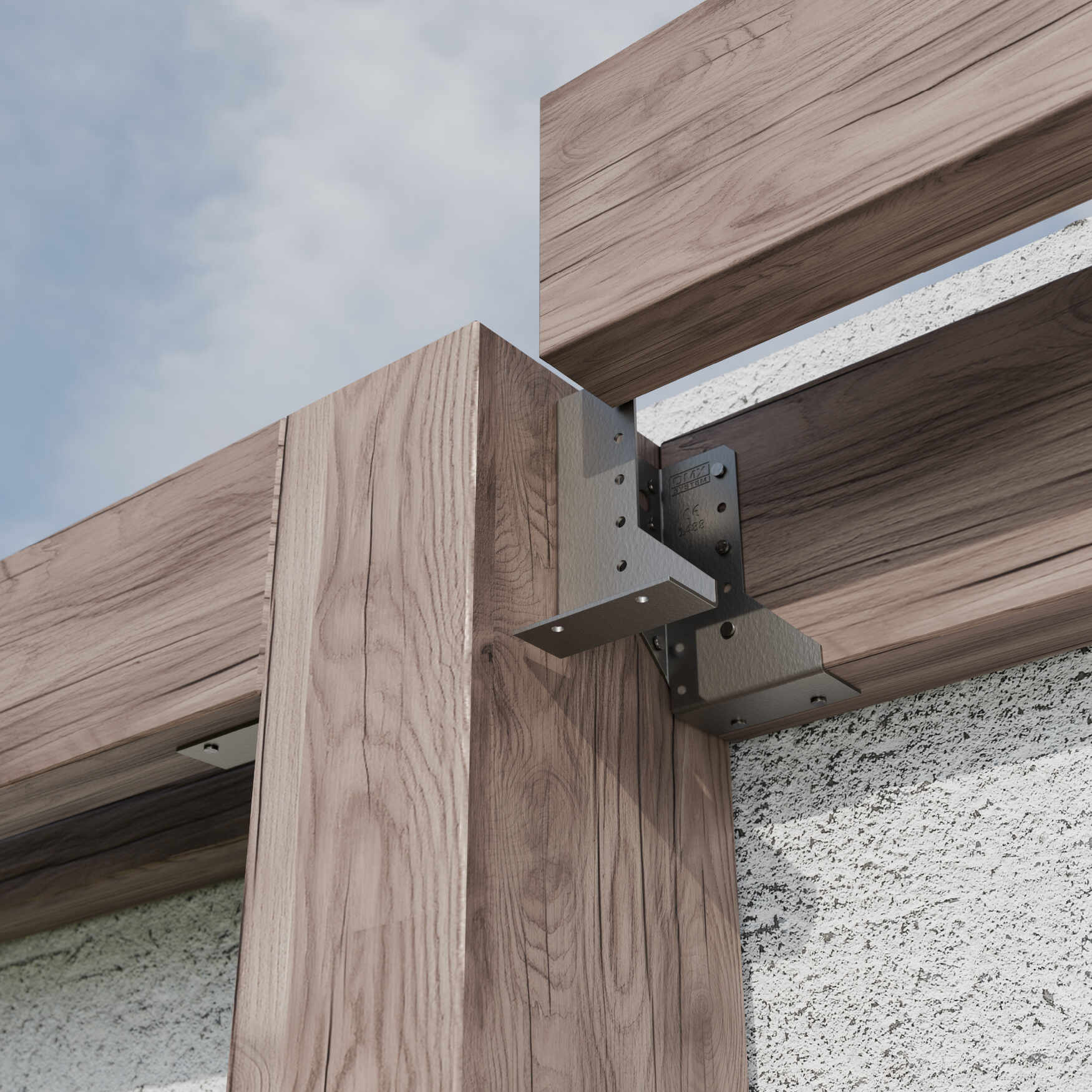 Wieszak belki dzielony prawy - WBD 140 P | 50x140x75 mm | Srebrny Wieszak belki dzielony prawy - WBD 140 P | 50x140x75 mm | Srebrny