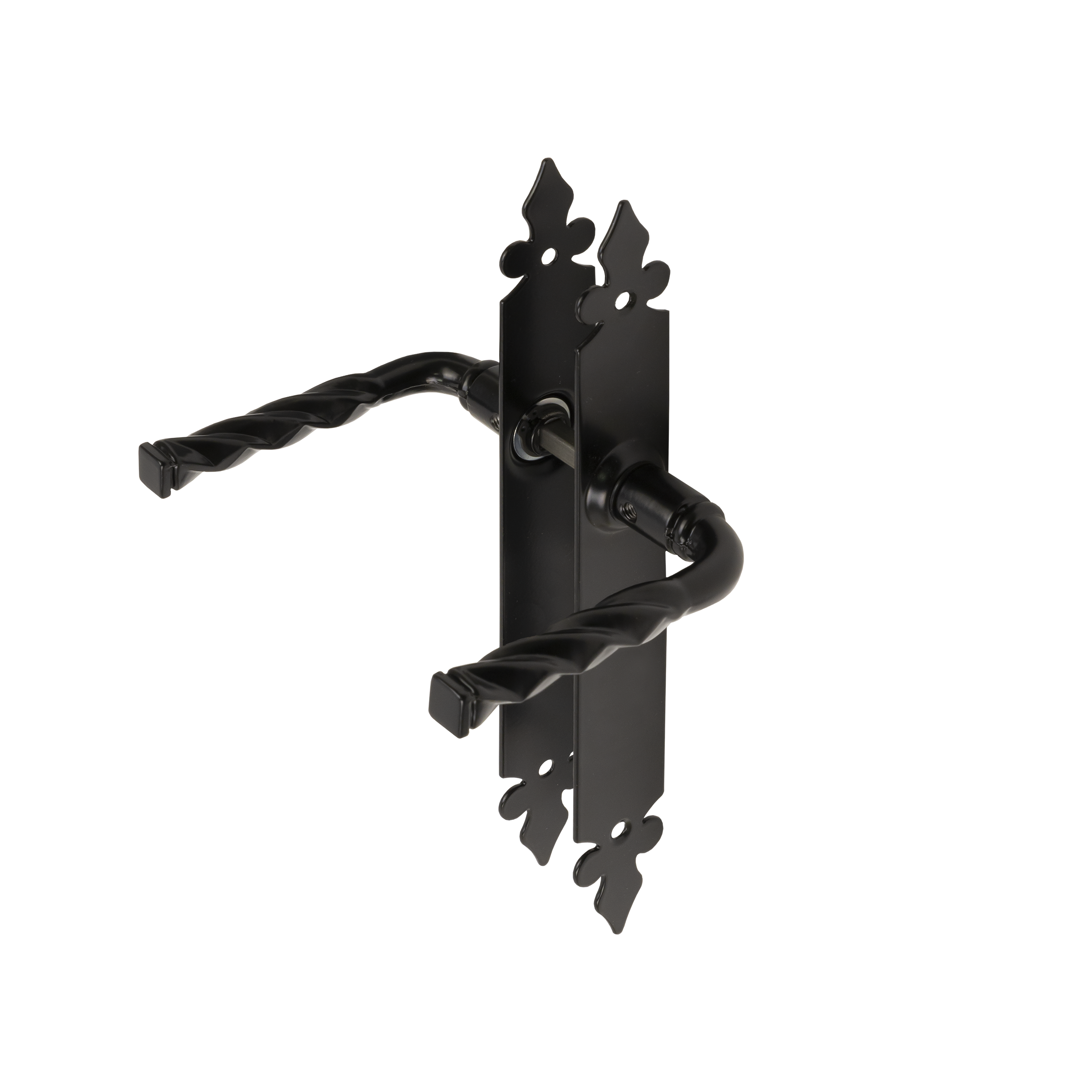 Türgriff ohne Loch universal für Tür und Gartentor - WHB | schwarz | 270 mm Universalgriff ohne Loch für WHB-Schlupftüren, schwarz, 270 mm, DC01-Baustahl 2 - Schuss 1.