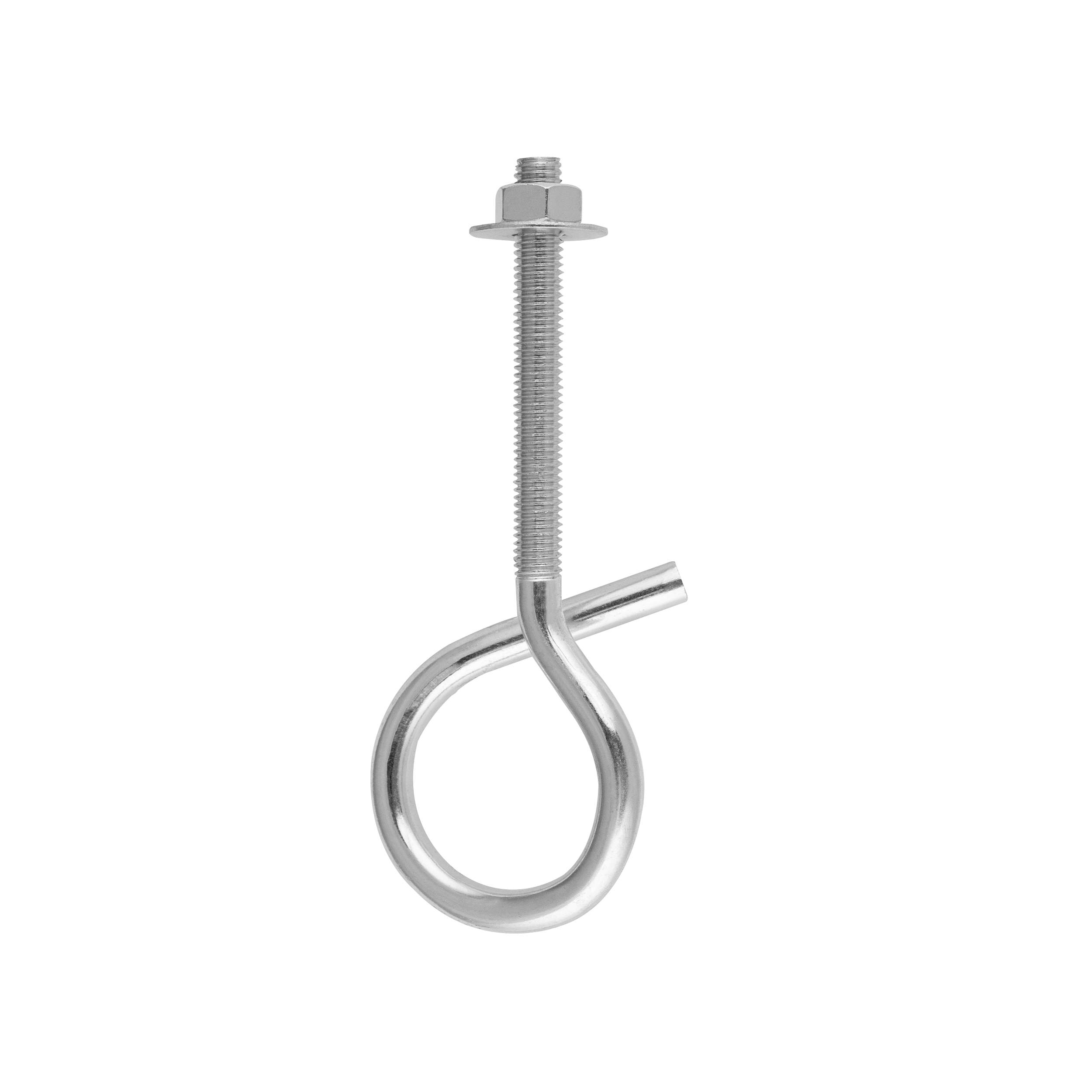 Schaukelhaken aus Stahl Schaukelschelle Karabinerhaken - MHM 12 × 180 mm Schaukelhakenmontage-Stahlgriff MHM 12 × 180 mm, 12x180 mm, Silber, Kohlenstoffstahl.
