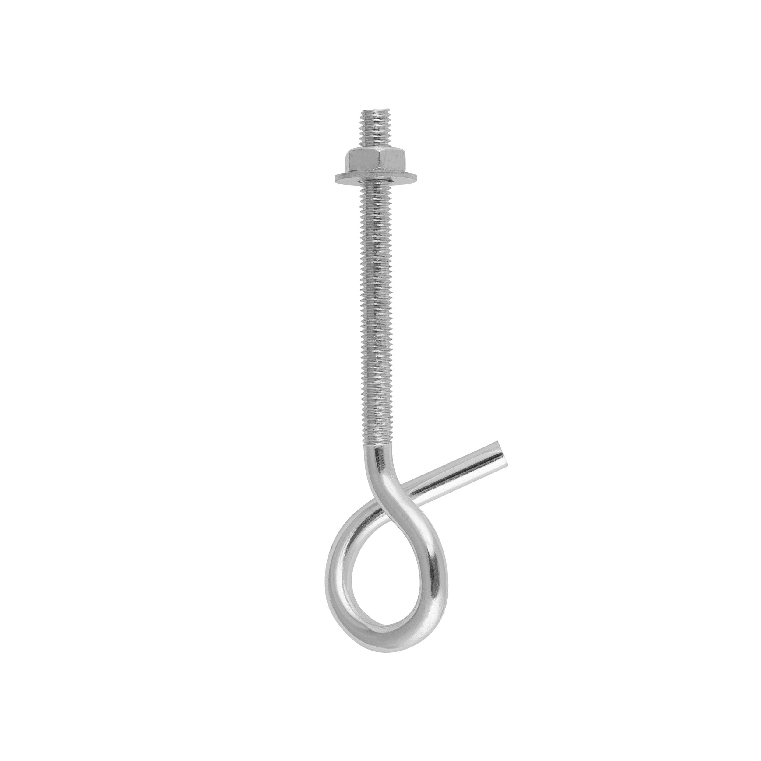 Schaukelhaken aus Stahl Schaukelschelle Karabinerhaken - MHM 8 × 130 mm Schaukelhakenmontage-Stahlgriff MHM 8 × 130 mm, 8x130 mm, Silber, Kohlenstoffstahl.