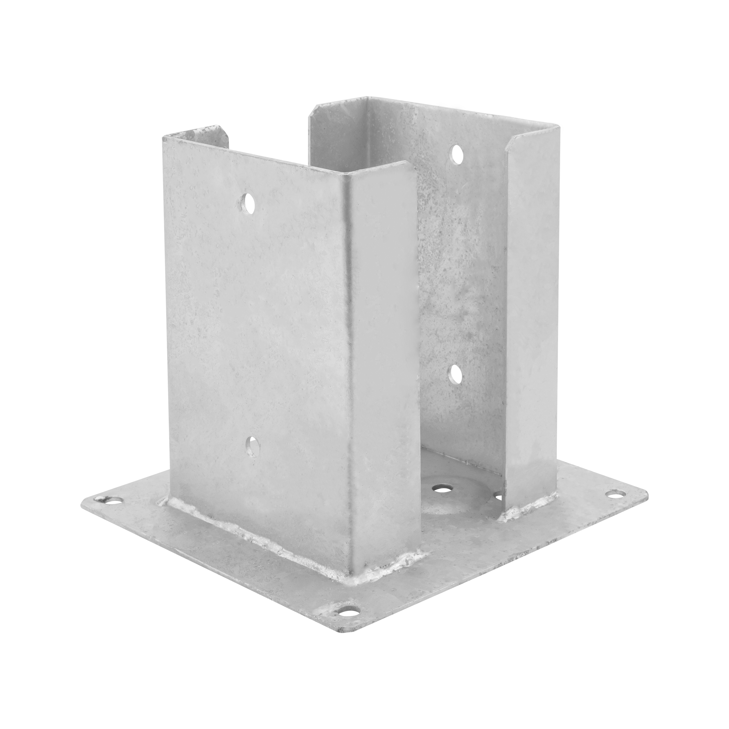 Podstawa słupa kotwa przykręcana podwójna z podstawą prostokątną - PSPD | 140 mm | Srebrny Podstawa słupa kotwa przykręcana podwójna z podstawą prostokątną - PSPD | 140 mm | Srebrny