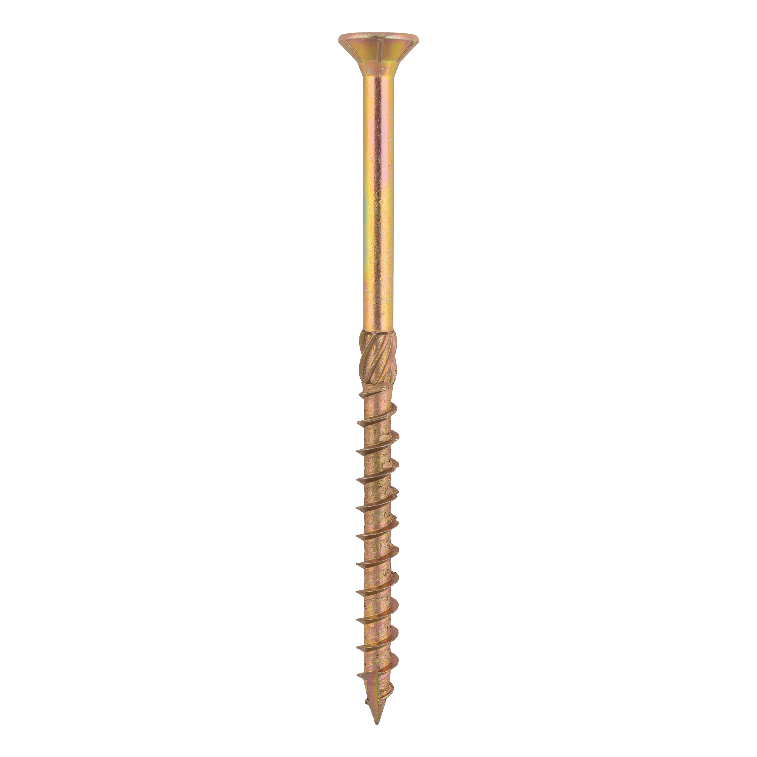 Holzbauschrauben Senkkopf TORX Teilgewinde - CS | 10 x 160 mm | gelb verzinkt | 50 Stk. Konische Zimmermannsschrauben TORX CS fĂŒr Holz, 10x160 mm, Gold, 50 Stk., 10x160 mm.