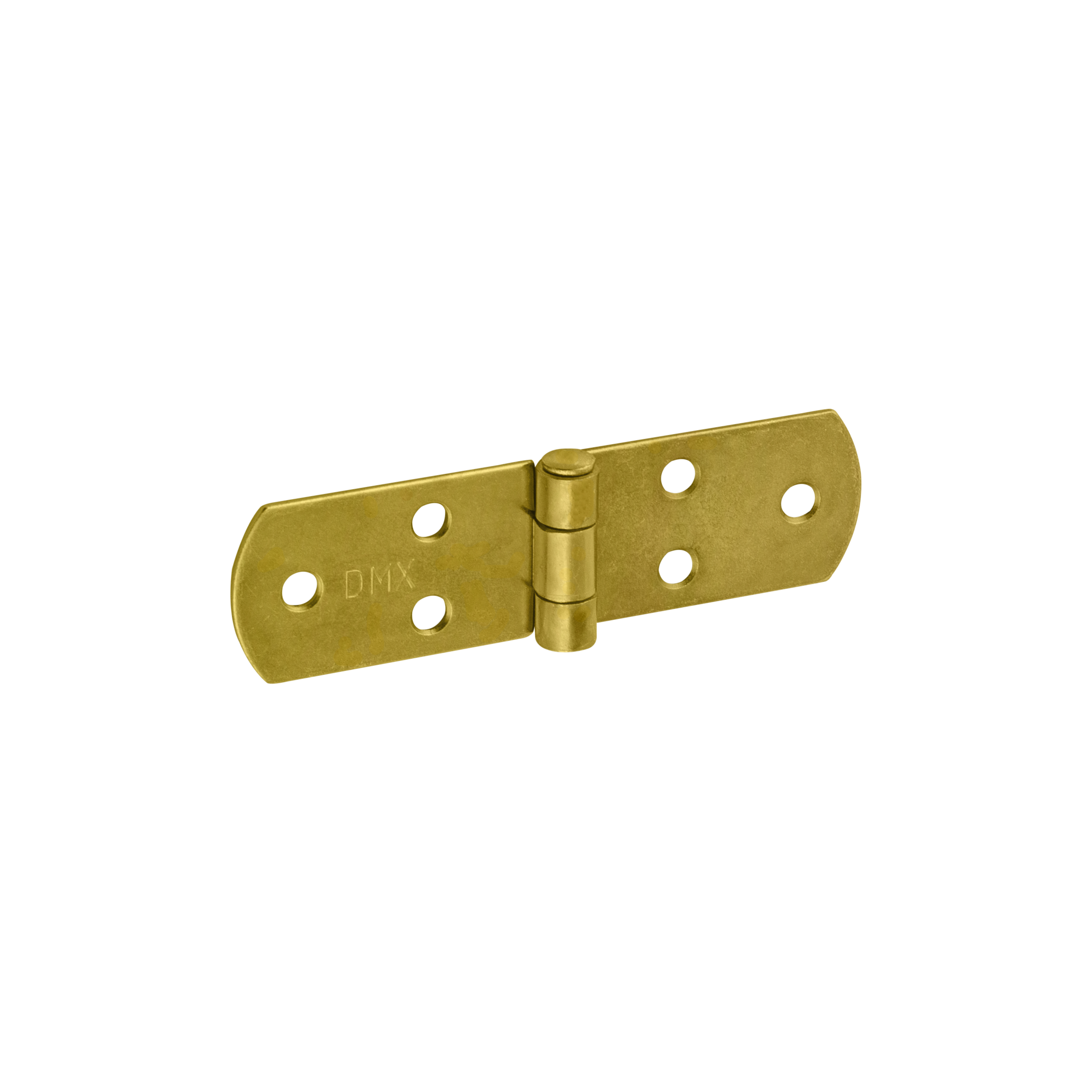 Französisches Kistenband - ZF | verzinkt | 120 mm Flaches französisches Streifenscharnier für Türen und Fensterläden ZF 120, 120 mm, gold, 33 mm, 120x35x2,5 mm.