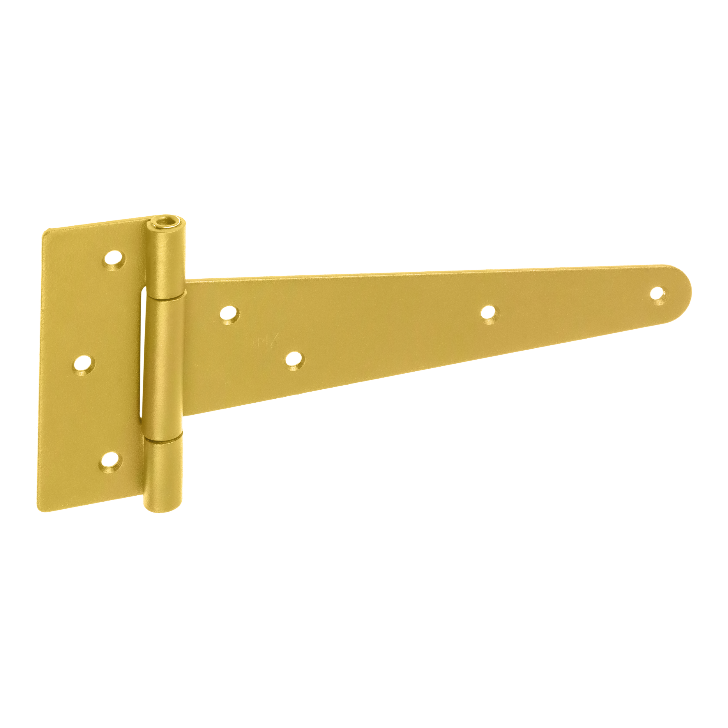 Dreiecksscharnier T-Scharnier Gartentor - ZT | verzinkt | 200 mm Dreiecksscharnier fĂŒr Tor, Pforte und Fensterladen ZT 200, 200 mm, Gold, 200x50x110x2,5 mm, DC01-Baustahl.