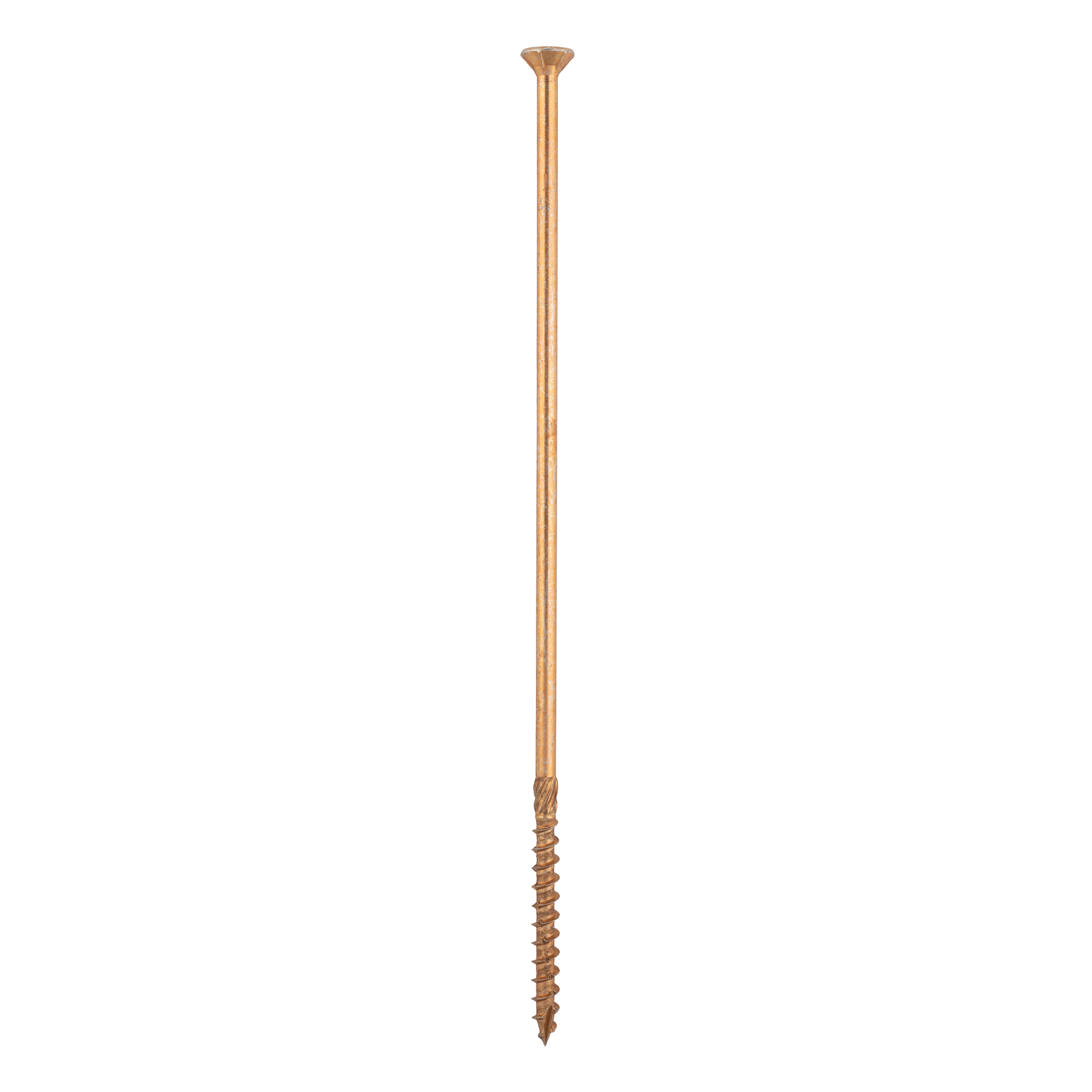 Holzbauschrauben Senkkopf TORX Teilgewinde - CS | 10 x 340 mm | gelb verzinkt | 50 Stk. Konische Zimmermannsschrauben TORX CS fĂŒr Holz, 10x340 mm, Gold, 50 Stk., 10x340 mm.