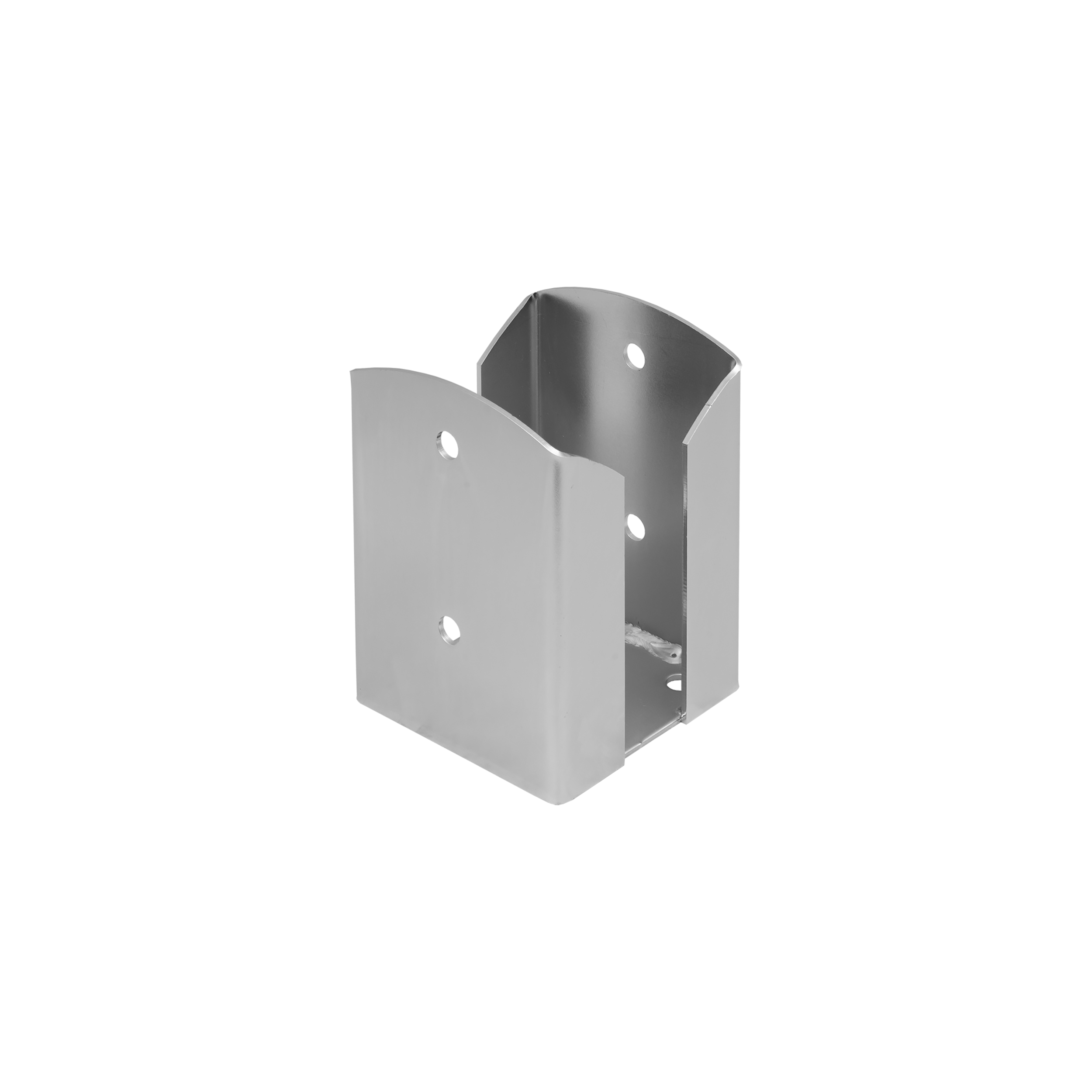 Podstawa słupa kotwa przykręcana podwójna prostokątna - PSPW | 100 mm | Srebrny Podstawa słupa kotwa przykręcana podwójna prostokątna - PSPW | 100 mm | Srebrny
