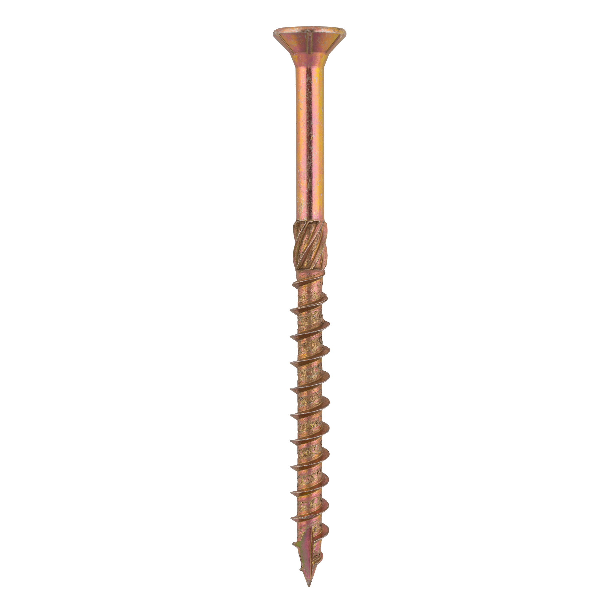 Holzbauschrauben Senkkopf TORX Teilgewinde - CS | 10 x 140 mm | gelb verzinkt | 50 Stk. TORX CS konische Zimmermannsschrauben fĂŒr Holz, 10x140 mm, Gold, 50 Stk., 10x140 mm.